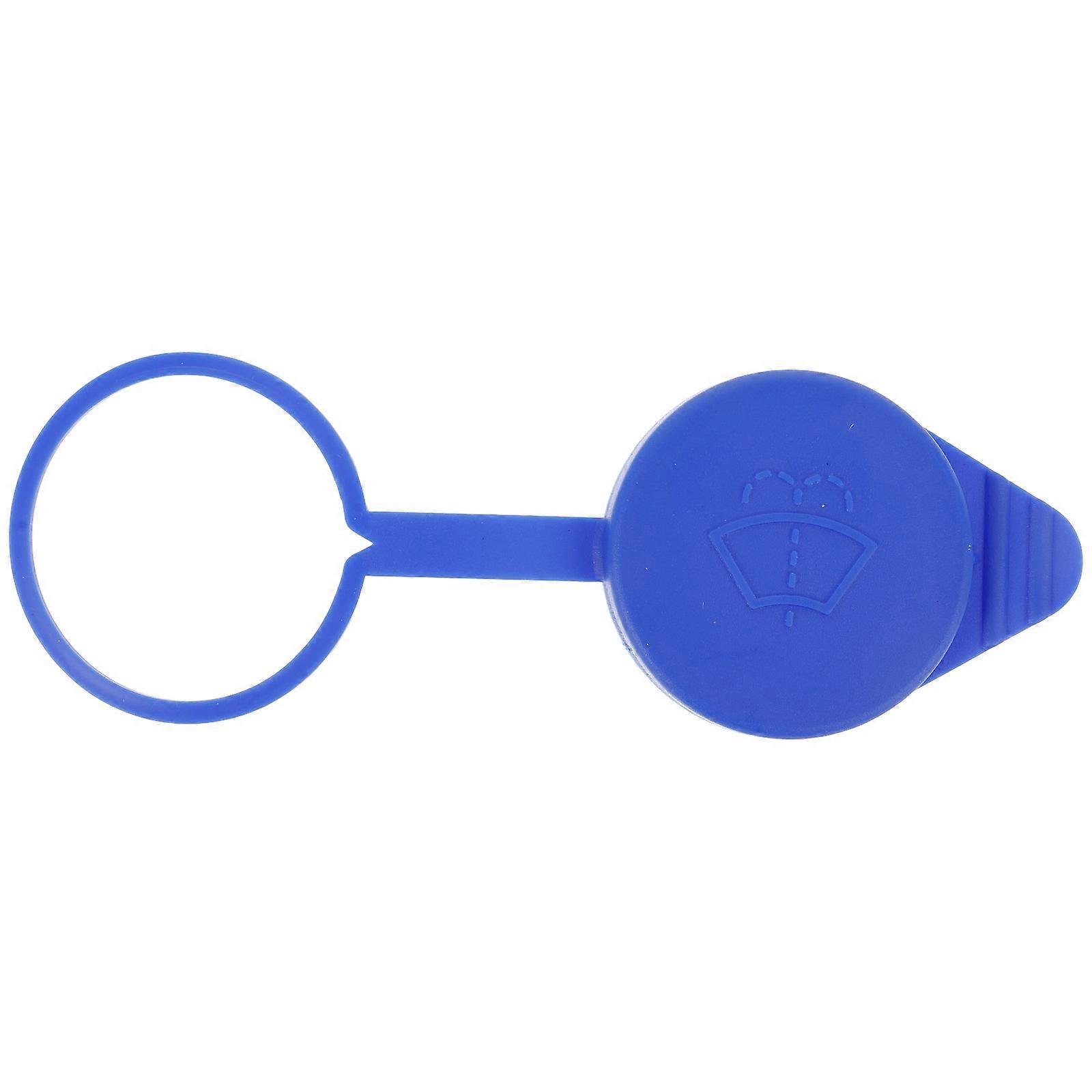 Washer Fluid Reservoir Cap Windshield Washer Cap Fits Vehicles Blue Plastic Easy Removal and Replacement 1Pcs