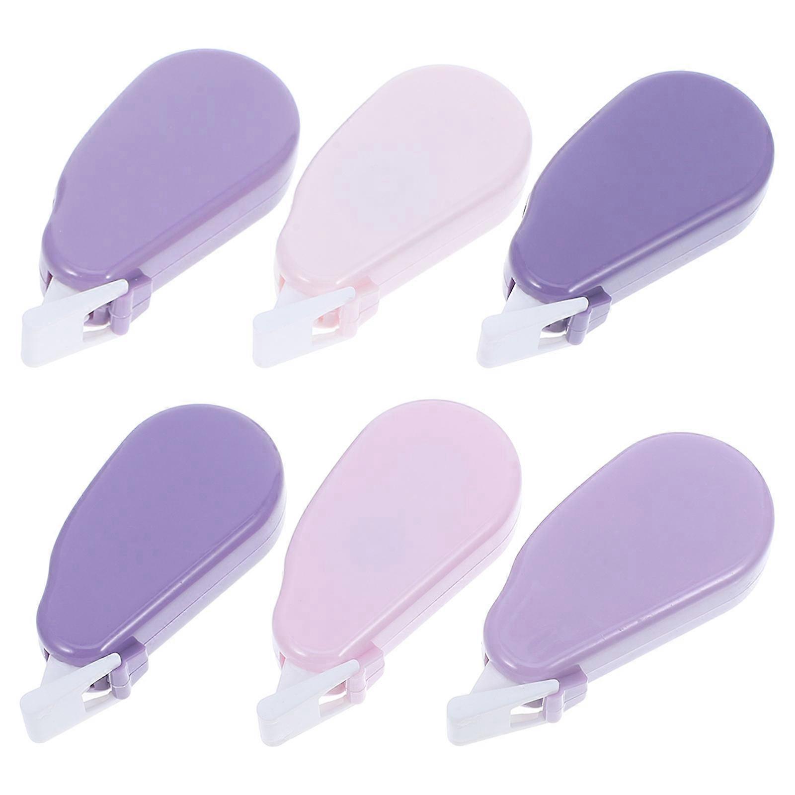 6pcs Portable Correction Tape for Instant Writing Fixes, Smooth Application, No Drying, Easy to Carry, Ideal for Students and Office Use