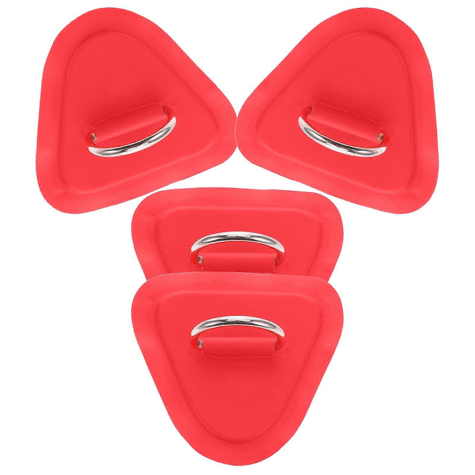 Kayak Replacement Parts Canoe Hardware D-Ring Buckle for Load Capacity 3.54X3.14X0.39in Stainless Steel 4Pcs