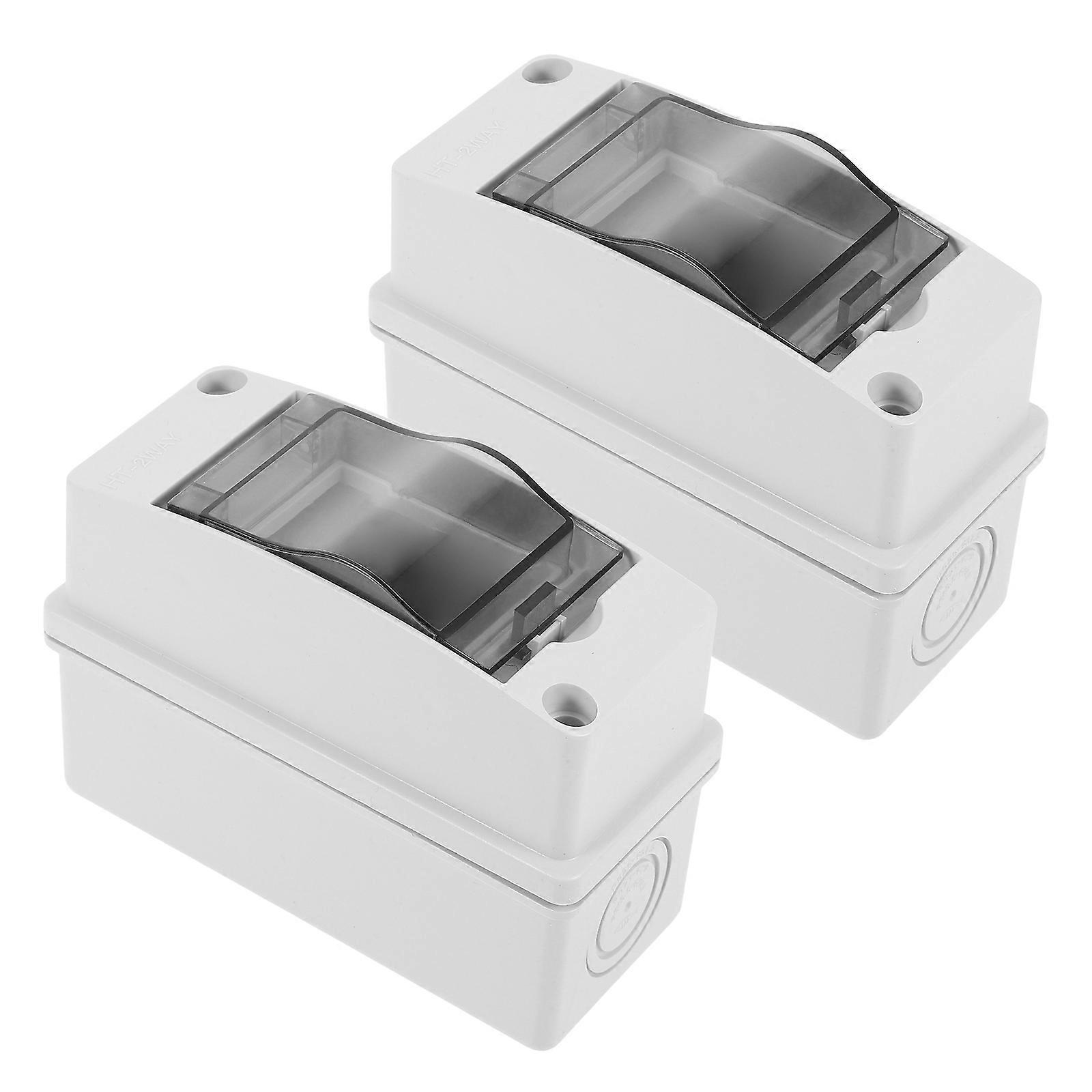 Junction Box Electronics Indoor Installation Easy to Clean and Maintain Modern Design 2Pcs