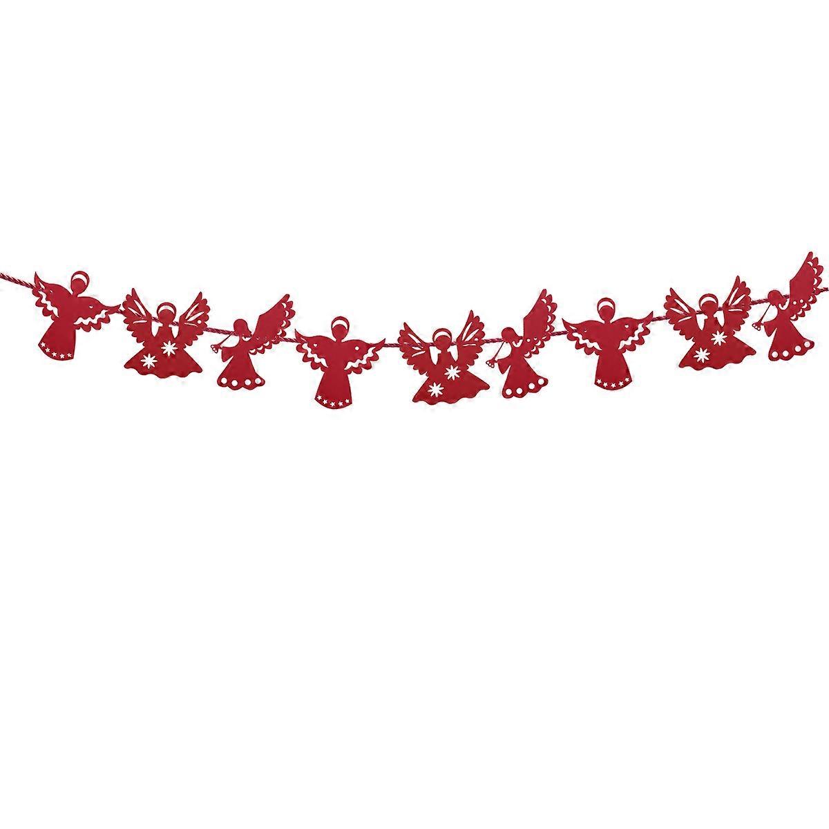 Paper Party Decorations Red Garland String For Holiday Events Ceiling Hanging Decoration 1Set