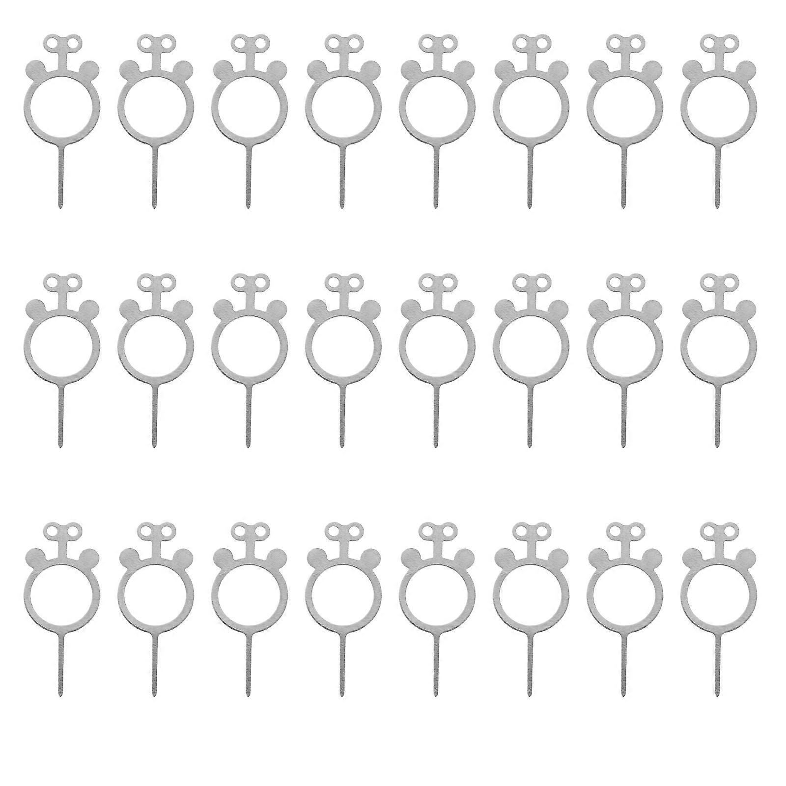 Sim Card Ejection Tool Sim Cards Remover Daily Use Silver 2.80X1.20X0.10CM Card Removal 100Pcs