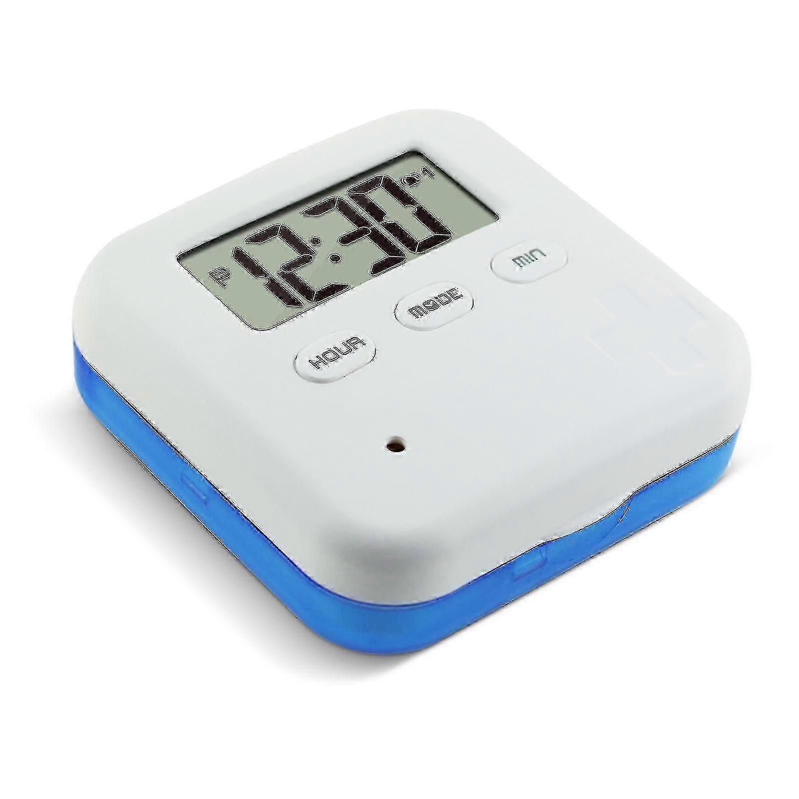 Timer Medizin Box Elektronische Erinnerung Medizin Box Ältere Medizin Box Timer Multifunktion Timing Timing Kinder Ältere Tragen mit fünf Alarmen Vi