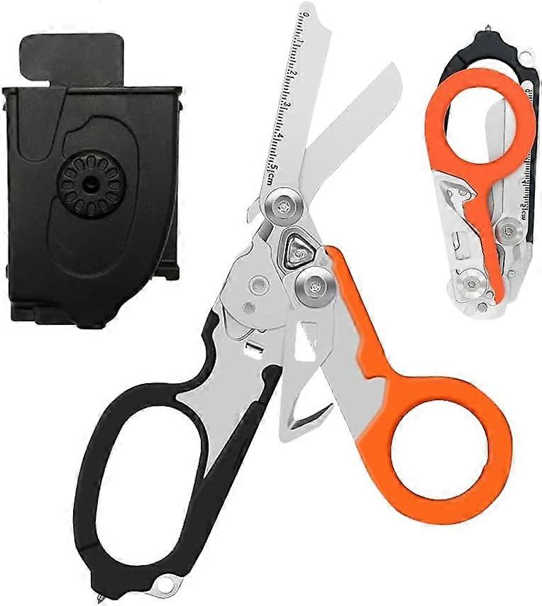 Trauma 6 in 1 Multi-Function Scissors - Emergency Scissors - Rescue Scissors - Multi-Function Scissors - Folding Scissor Pliers for Rescuers