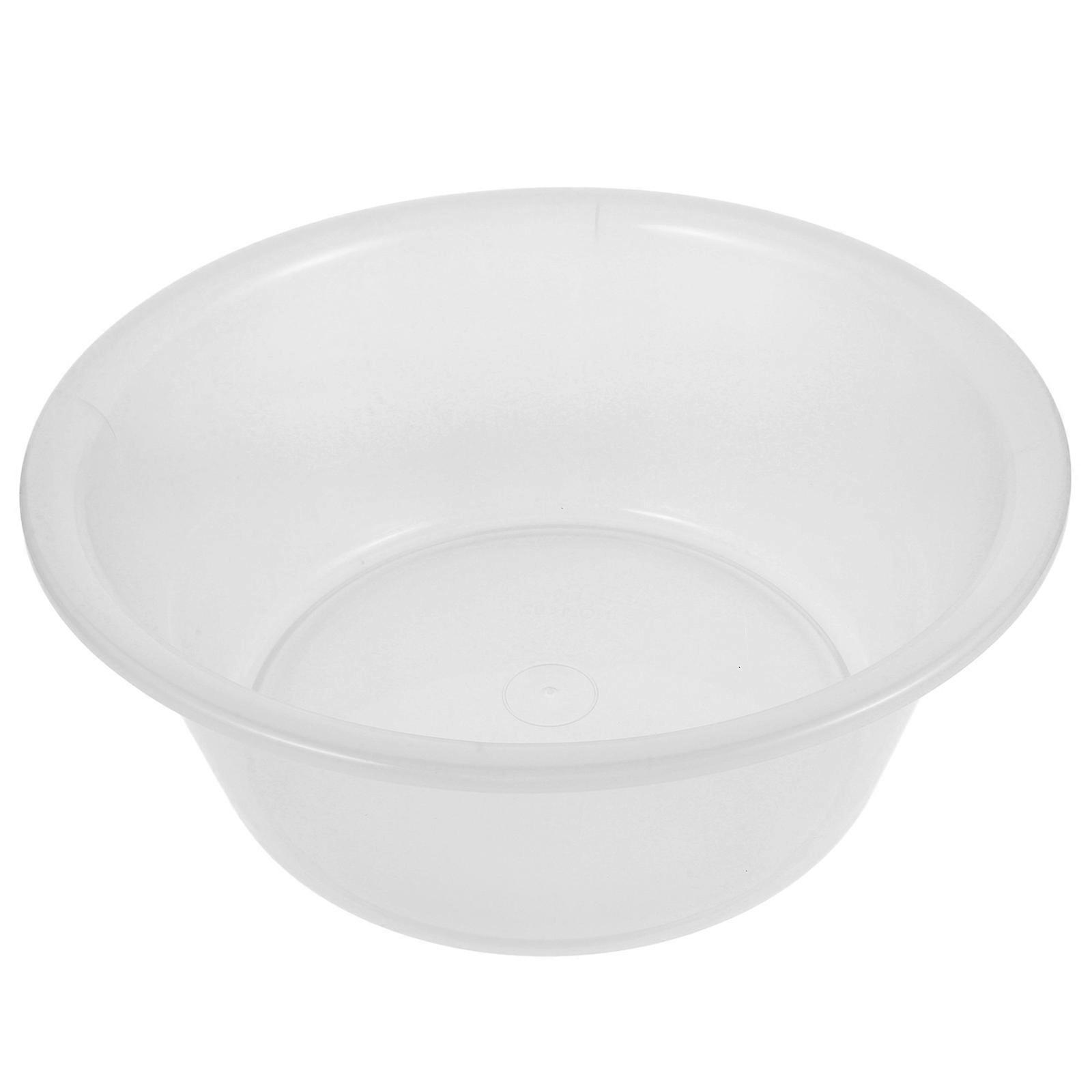 Dish Basin Transparent Foot Soaking Tub Relaxing Foot Soak Light Grey 32.50X32.50X13.00CM Foot Soak 1Set