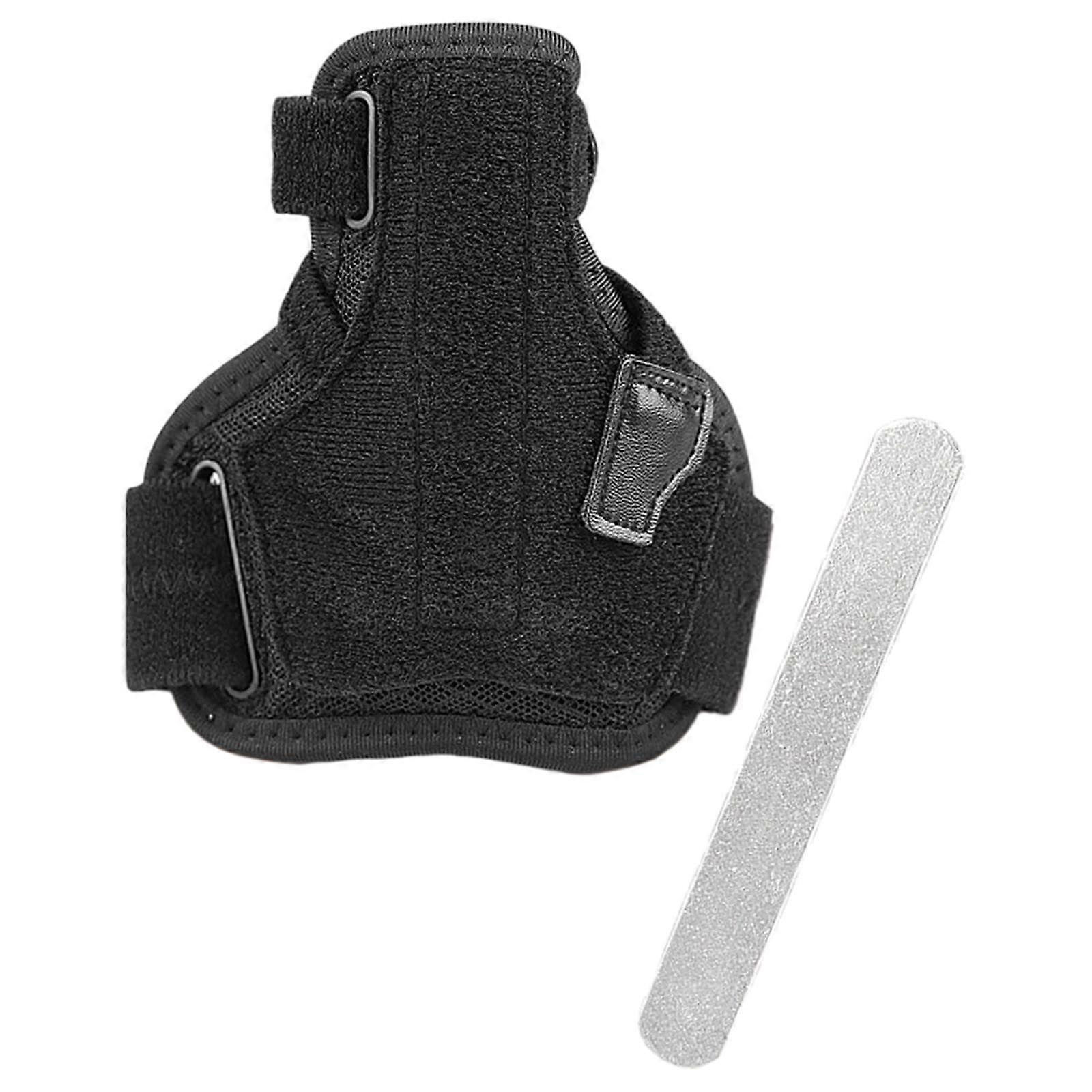 Thumb Support for Both Hands, Black Thumb Spica Splint with Wrist Strap, Adjustable Size and Comfortable Fit