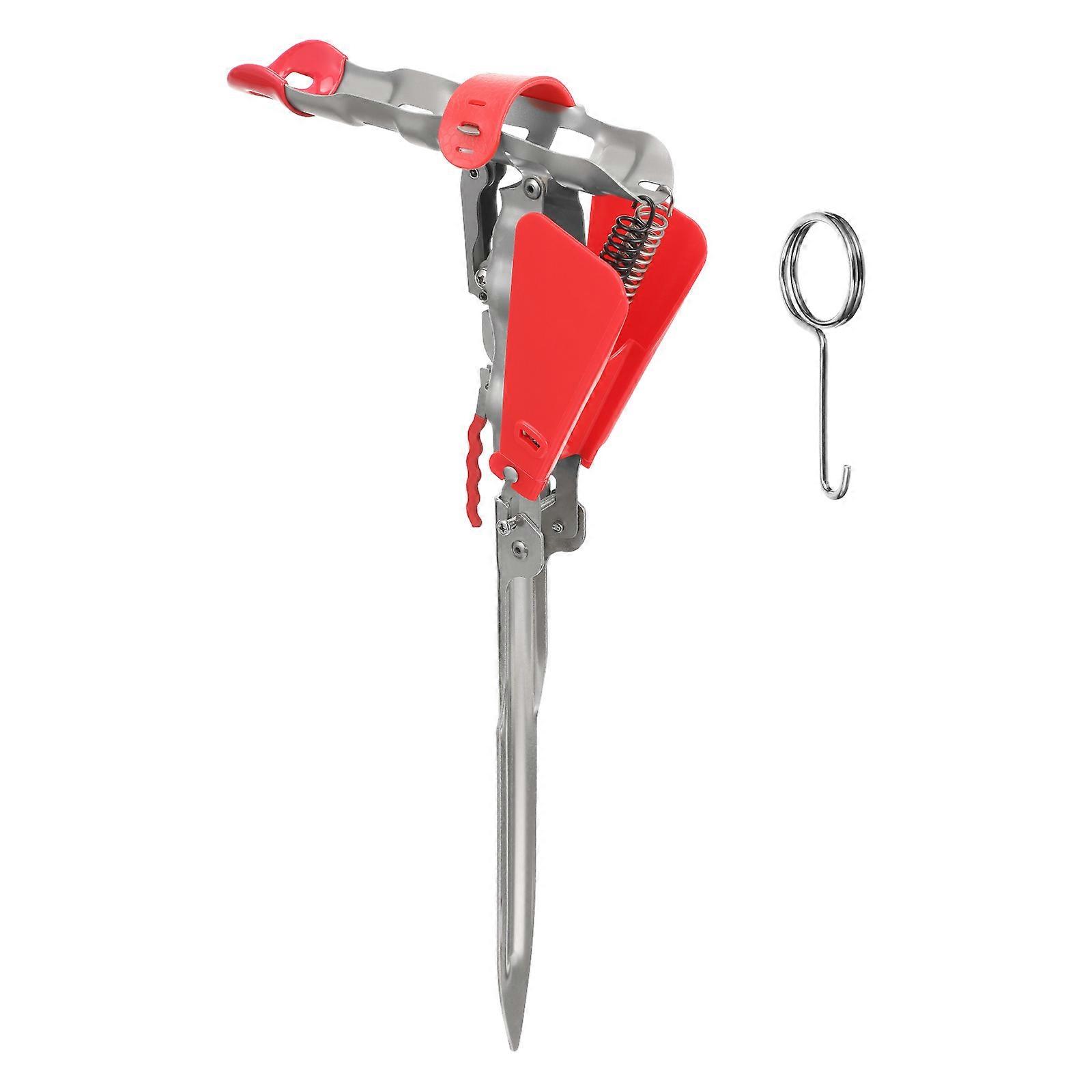 Automatic Fishing Pole Bracket Adjustable Spring Compact Design For River Fishing 1Set