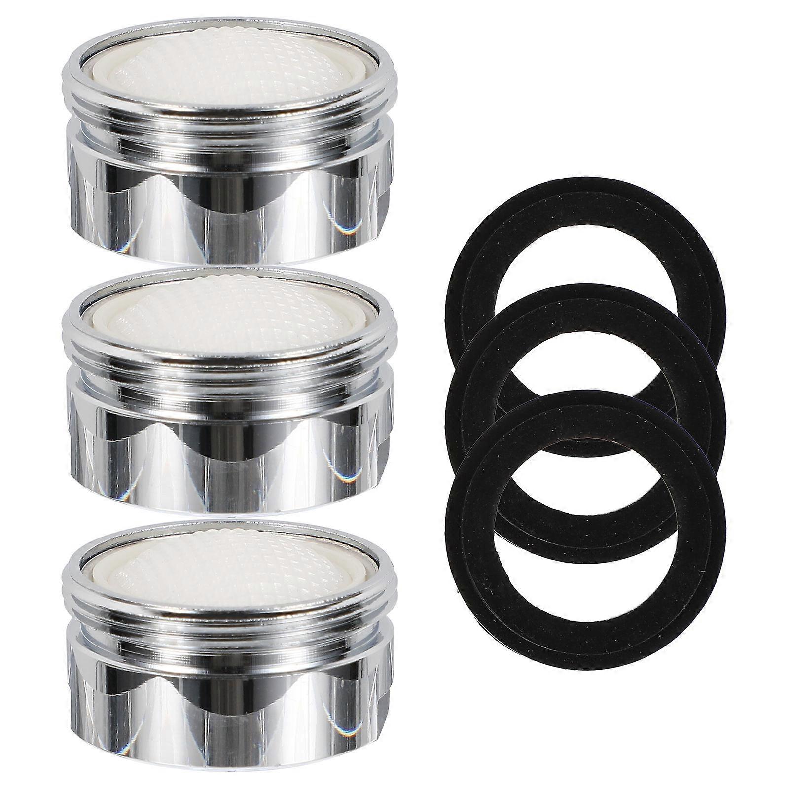 Water Tap Aerator Replacement Part Faucet Aerator Use Silver 2.2x2.2x1.1cm Water Flow Restriction 3 Sets