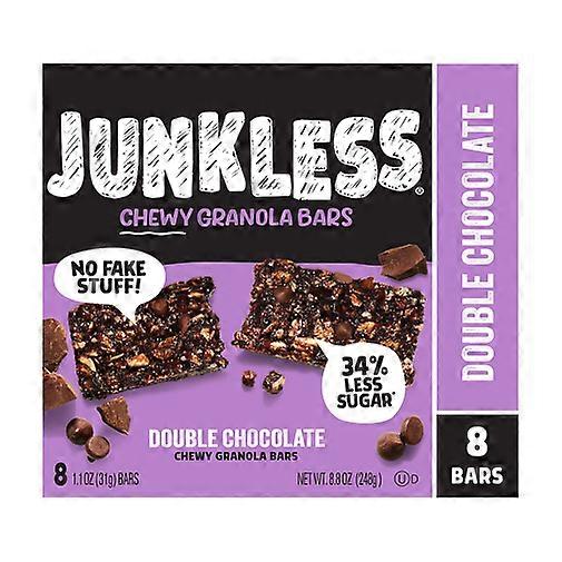 Junkless Non-GMO Chewy Granola Bars Double Chocolate