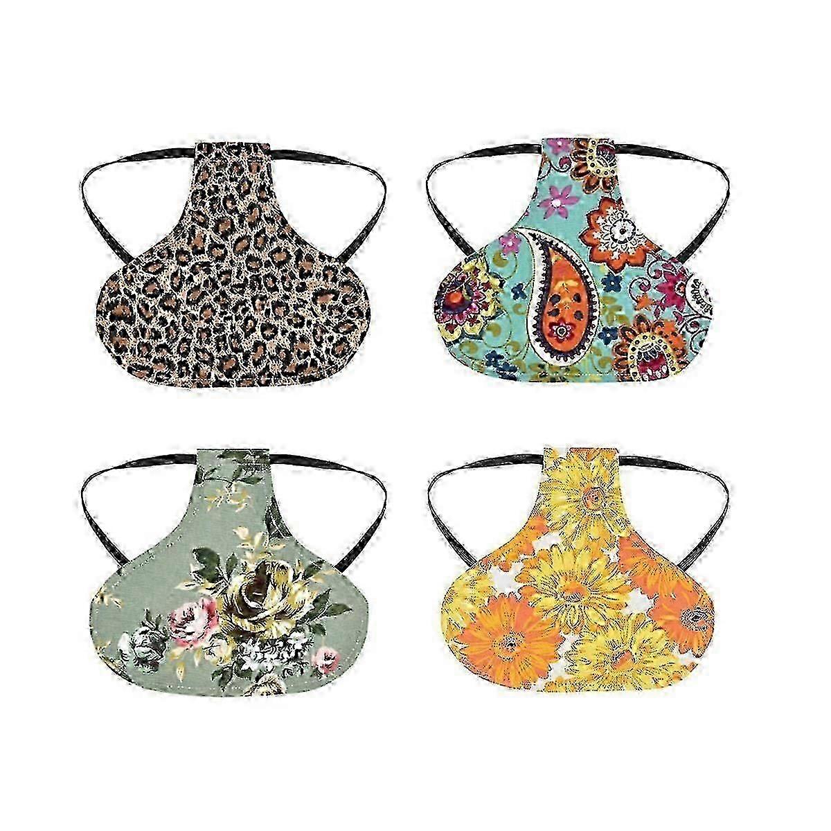 4PCS Chicken Saddles - Protective Aprons for Small and Medium Poultry
