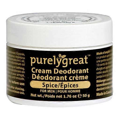 Purelygreat Cream Deodorant Spice, 50 Grams (Pack of 2)