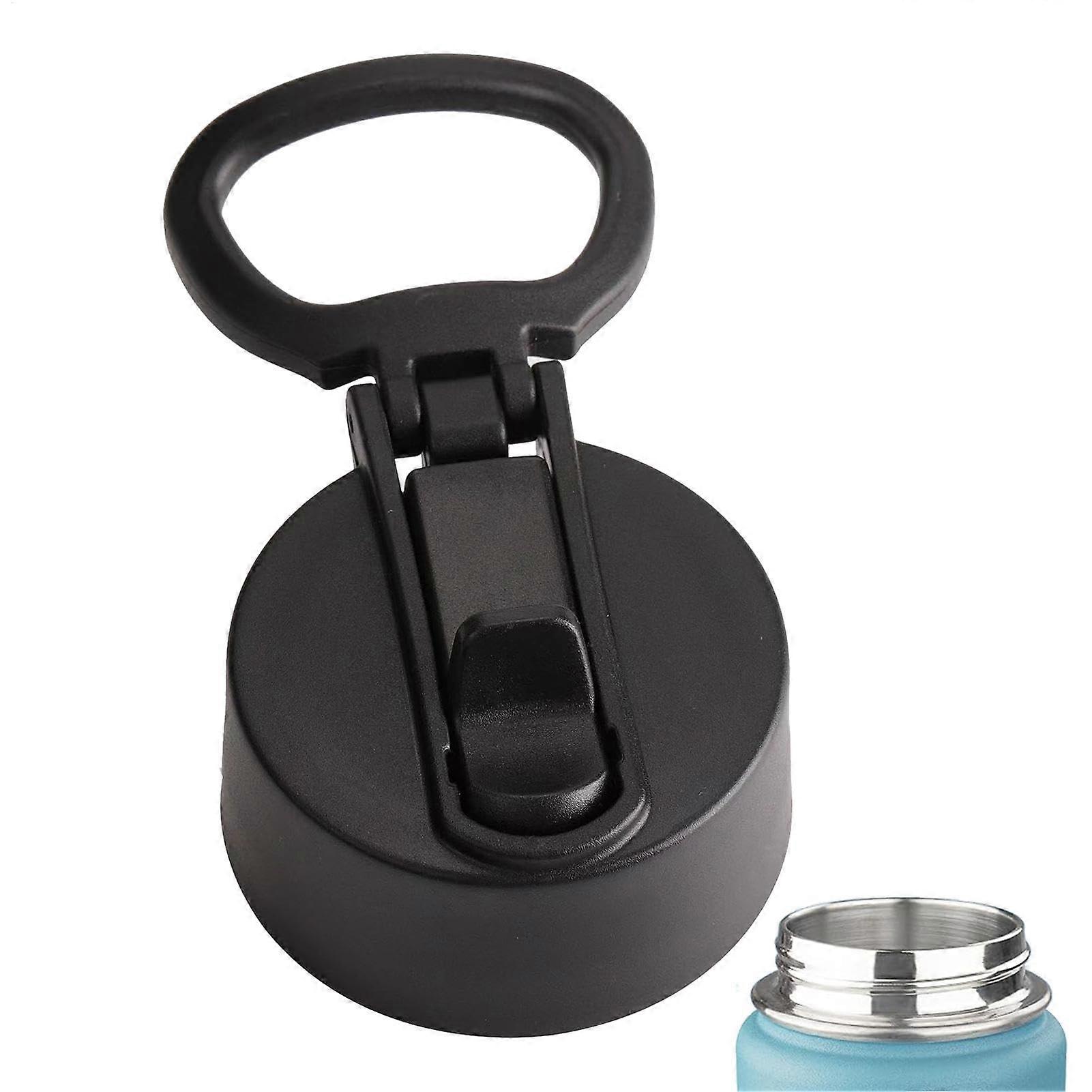 Water Bottle Cap Replacement Leakproof Wide Mouth Cap with Ring Handle