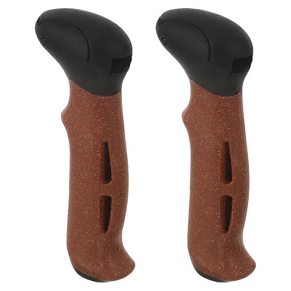 Pole Grip Replacement Cane Handle Cork Hiking Poles Enhanced Comfort Adults 2Pcs