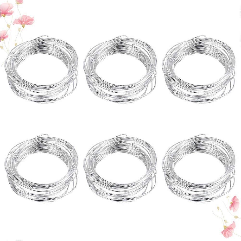 Modeling Wire Diy Aluminum Wire Silver 5M 1.5mm Metal Wire For Craft Decorative Use 6 Rolls