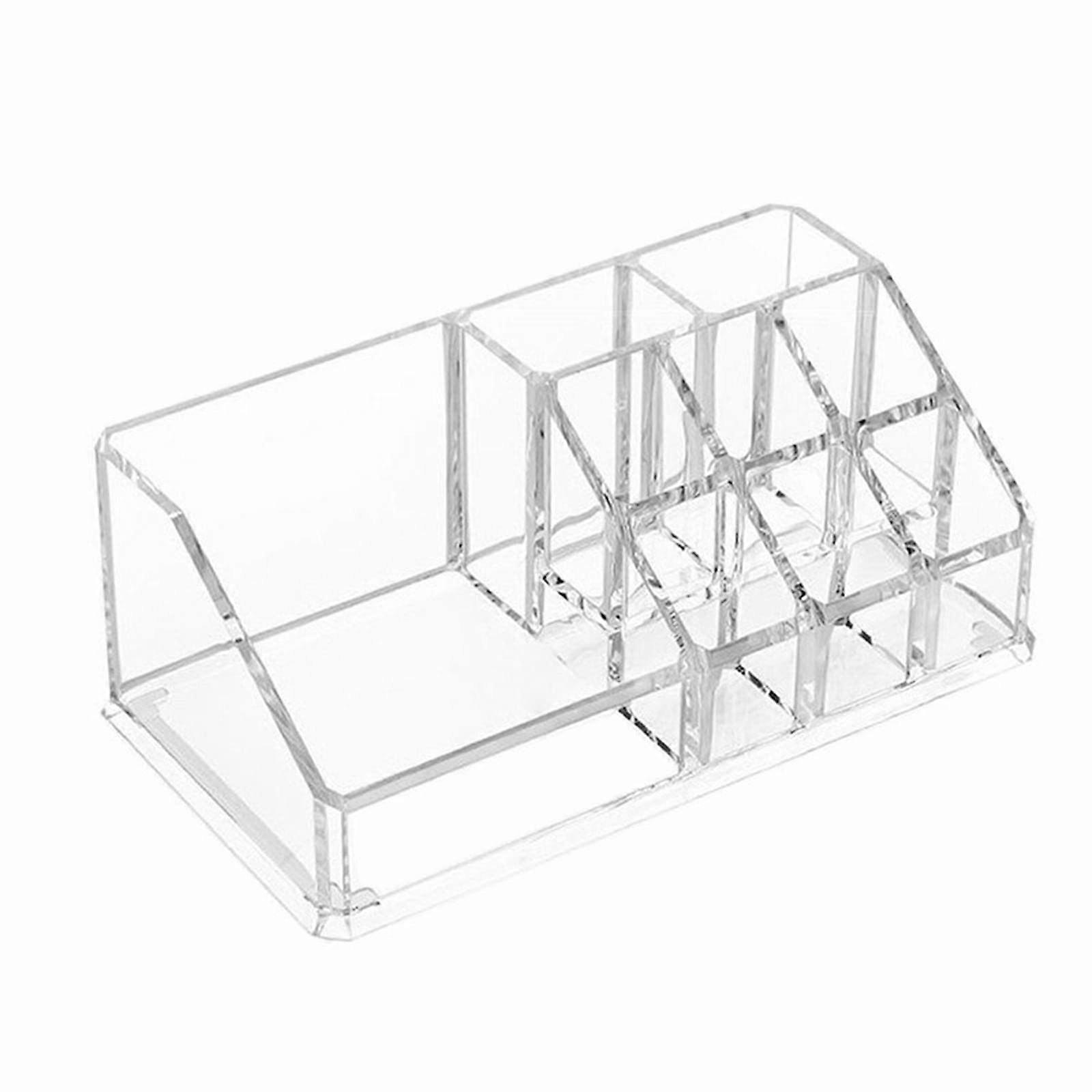 Rectangular Cosmetic Organizer for Clear Skincare Products, Graduated Makeup Box Accessories, Durable Transparent Design, One Size