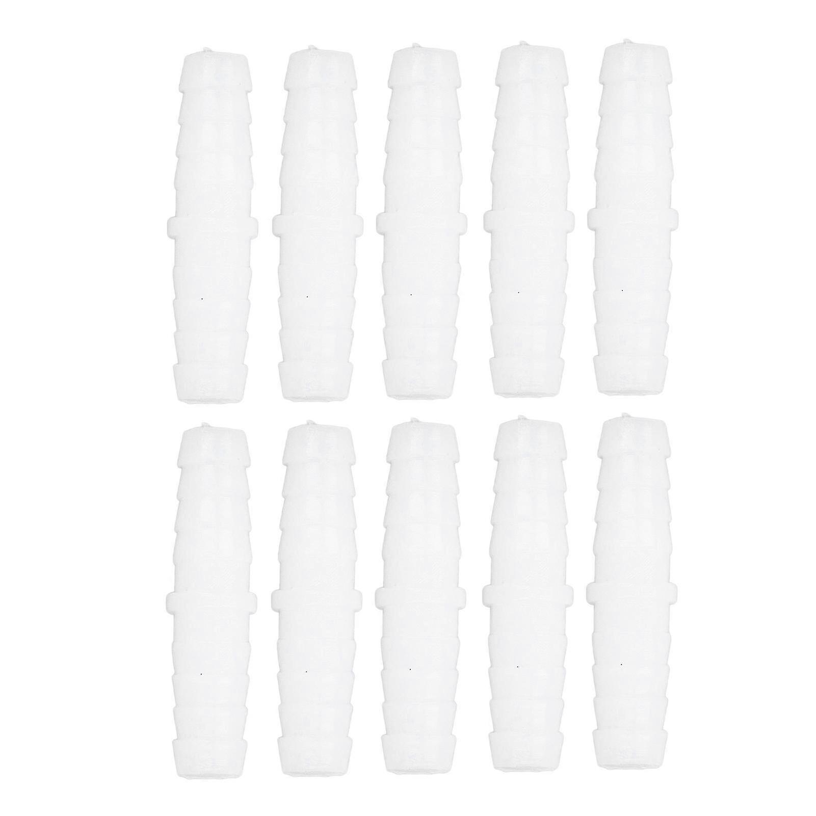 10Pcs Plastic Hose Barb Fitting Straight Equal Barbed Splicer Joint Adapter 9-9mm