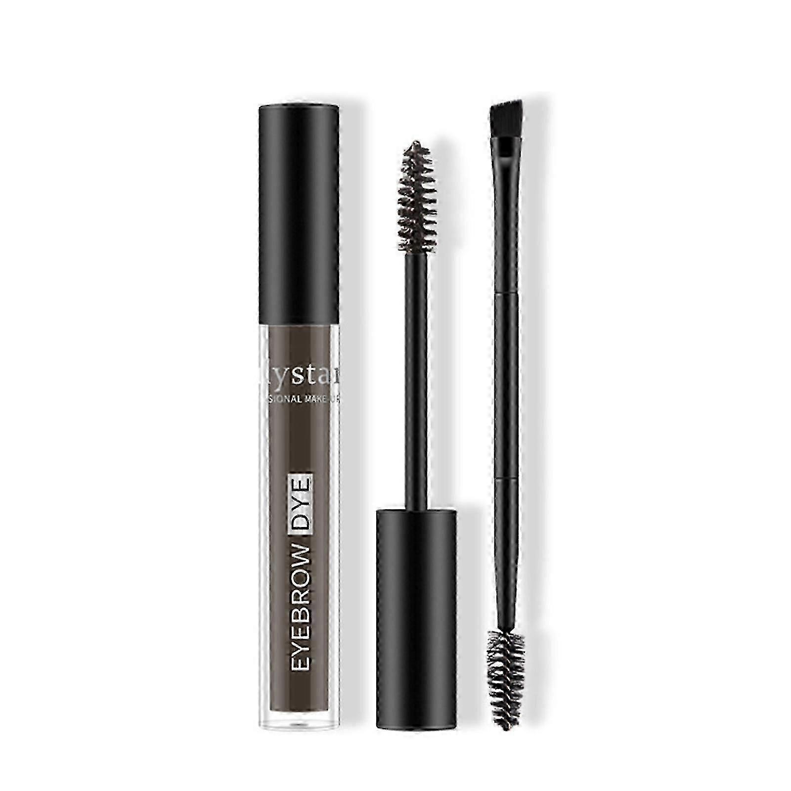Dual Head Eyebrow Brush Liquid Tinting Cream for Long Lasting, Waterproof, and Sweatproof Styling