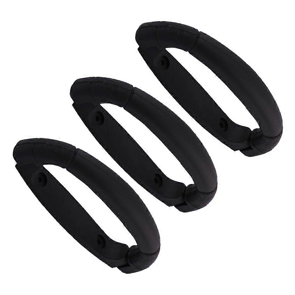 Black Plastic Handle Folding Handle for Pull 3Pcs Battery Case