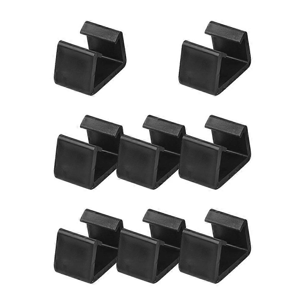 Outdoor Wicker Furniture Clamps Patio Wicker Furniture Clips Prevent Movement Fix Furniture Weather Resistance 6x35cm Black 8Set
