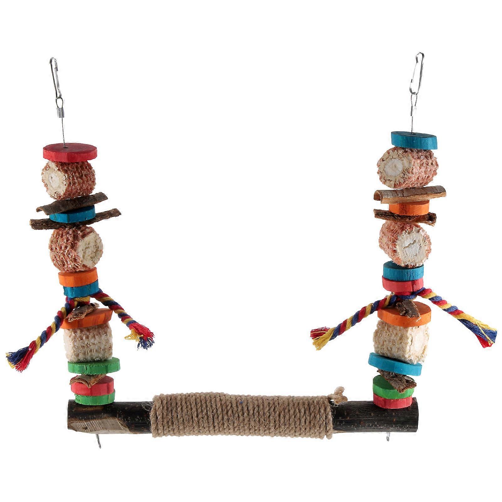 Foraging Hanging Toy Bird Chew Toy Parakeet Climbing Pet Owners 11.00X4.50X14.00cm 1Set