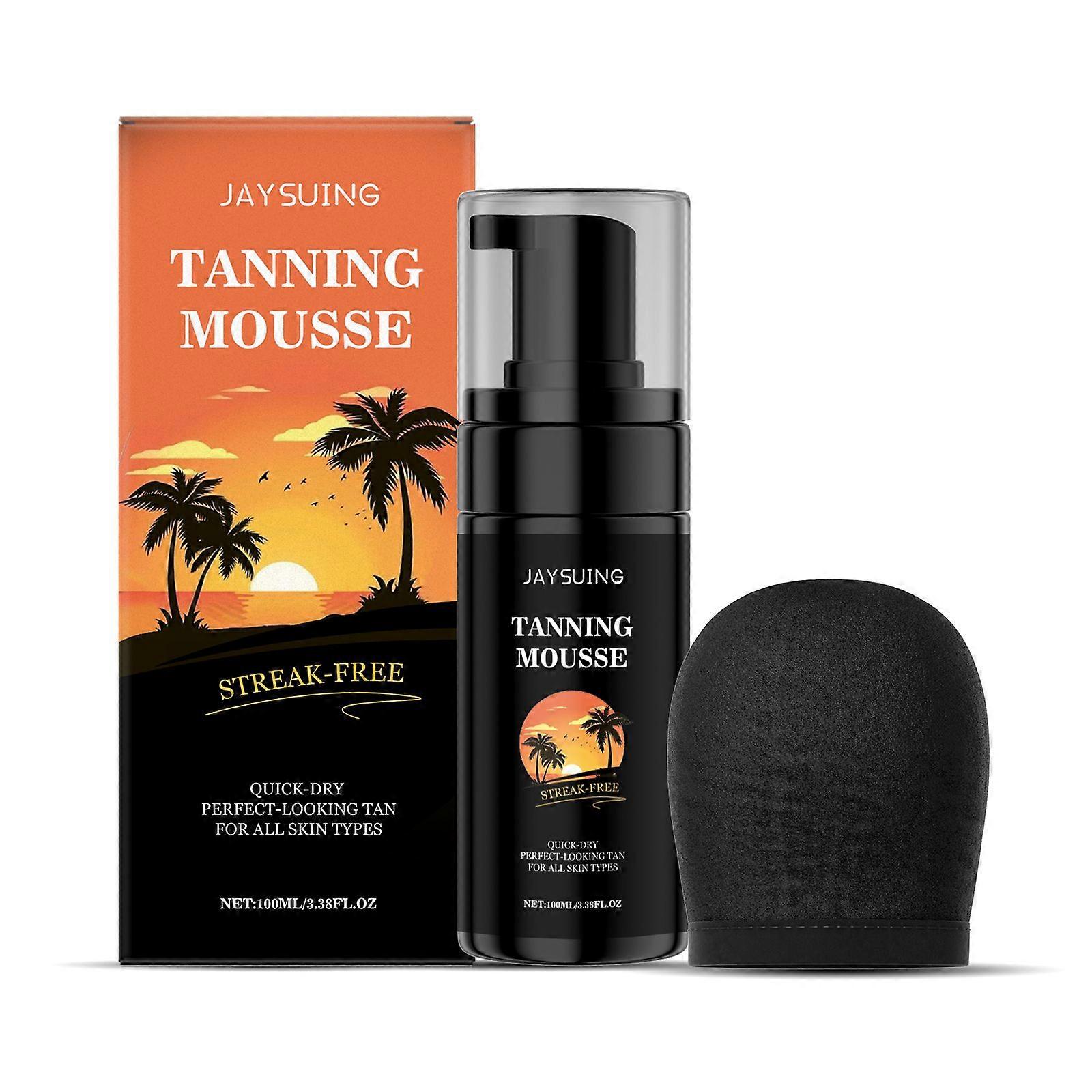 Mousse à l’huile de coco pour un teint uniforme et un bronzage naturel - Formule hydratante