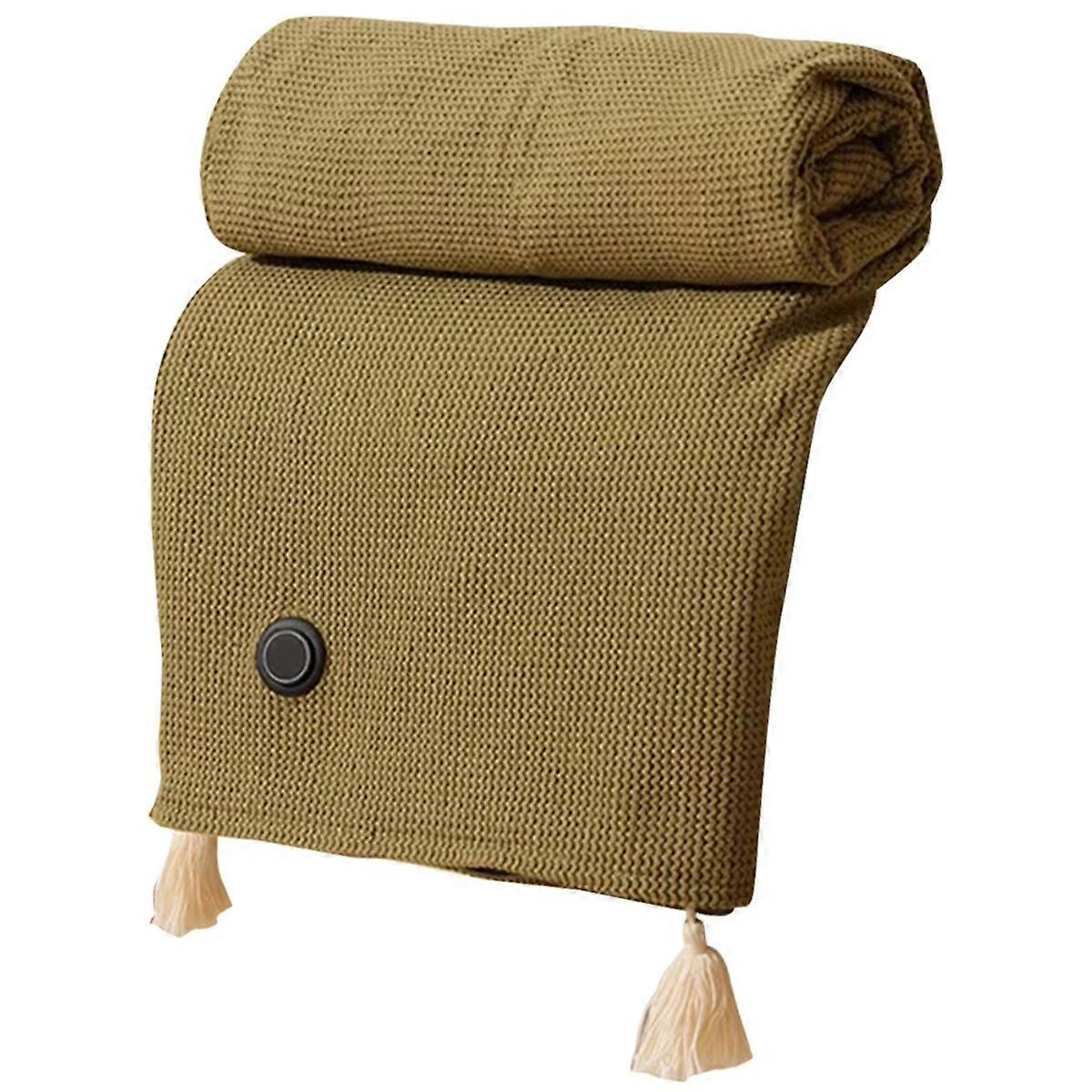 Electric Heated Blanket Shawl with Infrared Heat Technology Soft Plush Fabric Three Heat Levels Convenient Hands-Free