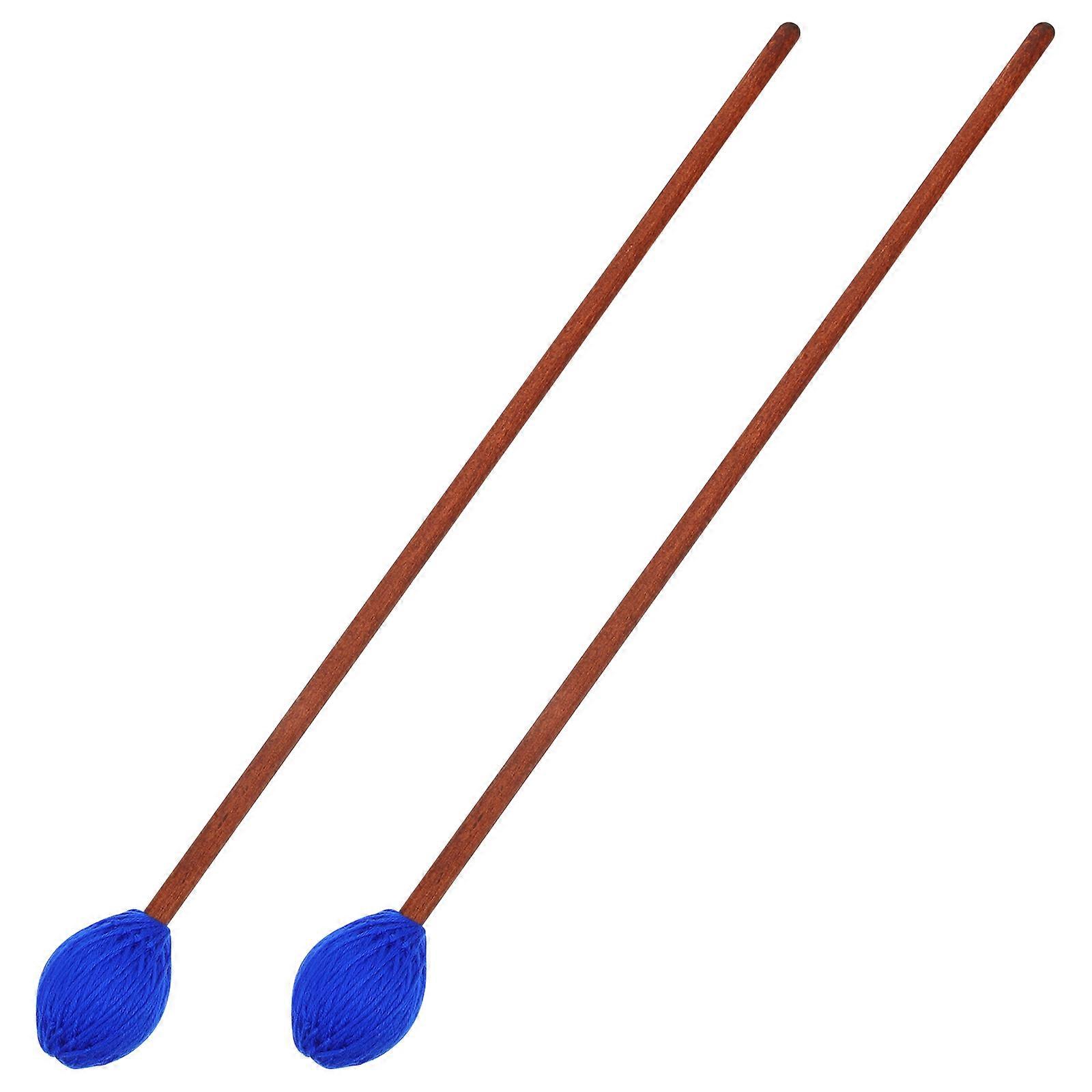 Marimba Mallets Percussion Instrument Mushroom Shape Maple Wool Material For Yoga Meditation Family Use 2Pcs