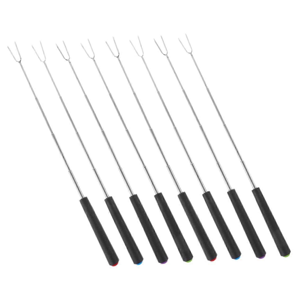 8Piece Barbecue Fork Set, Fondue Fork, Hotdog Sticks, Smores Sticks