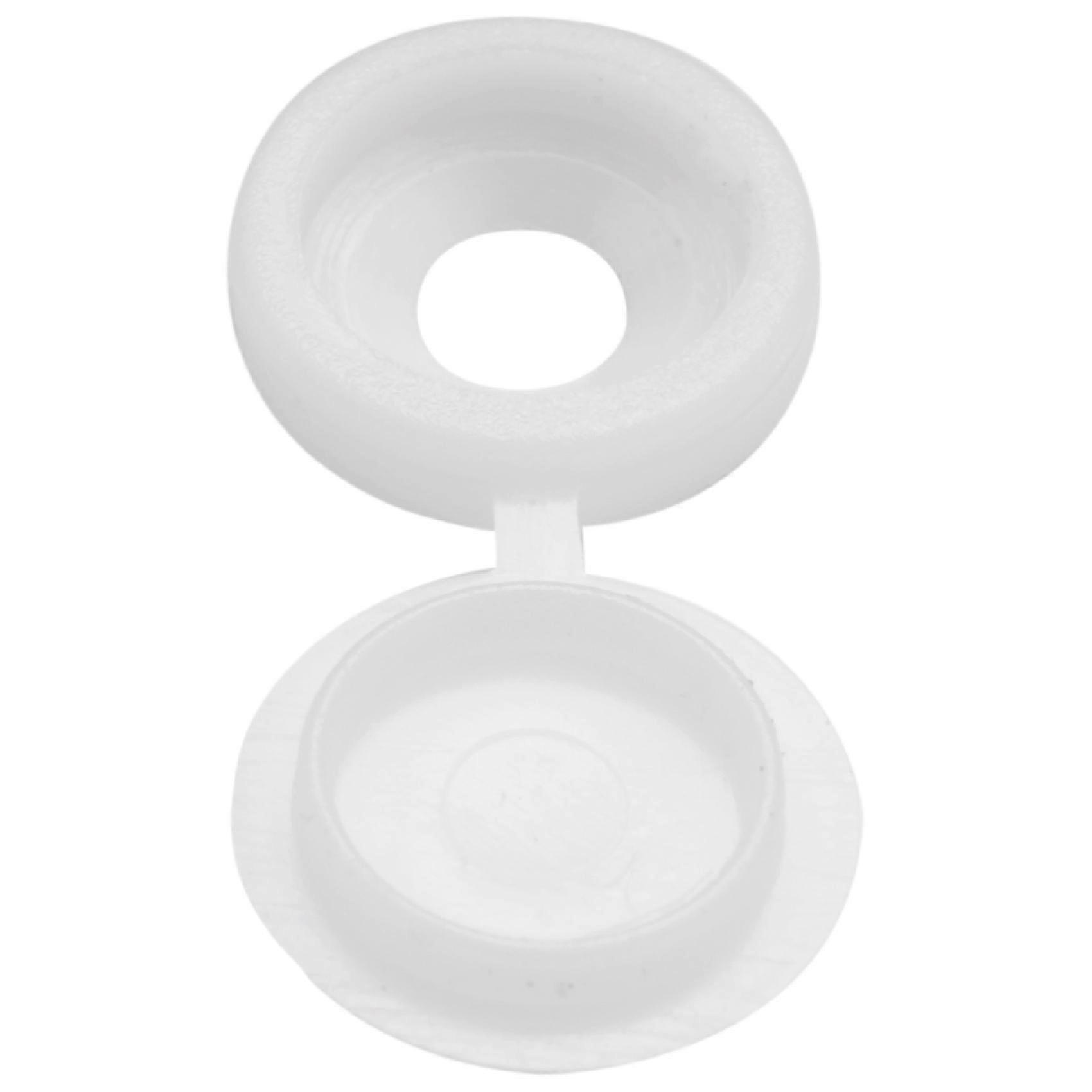 200 Pcs Screw Cap Plastic Hinged Screw Head Covers Screw Cover Caps Snap-on Decor Edition 0708