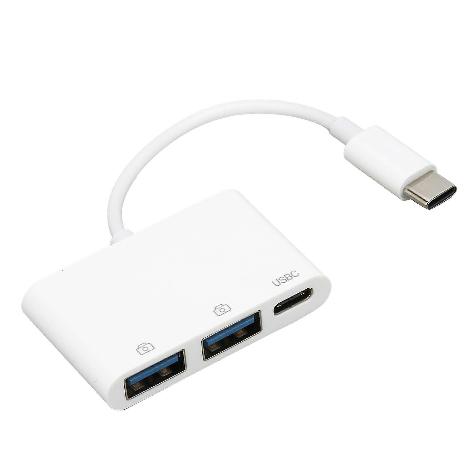 Schnelle 3-in-1-Datenübertragung Verwenden Sie einfach einen kleinen tragbaren USB-Adapter mit mehreren Anschlüssen für den Telefoncomputer