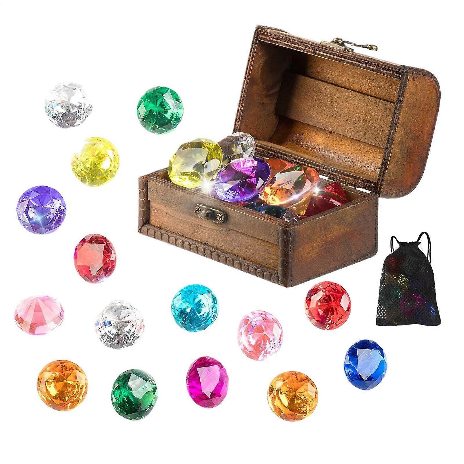 Diving Stones For Pool Sparkling Dive Gems For Teens And Kids Underwater Pool Jewelry Toy