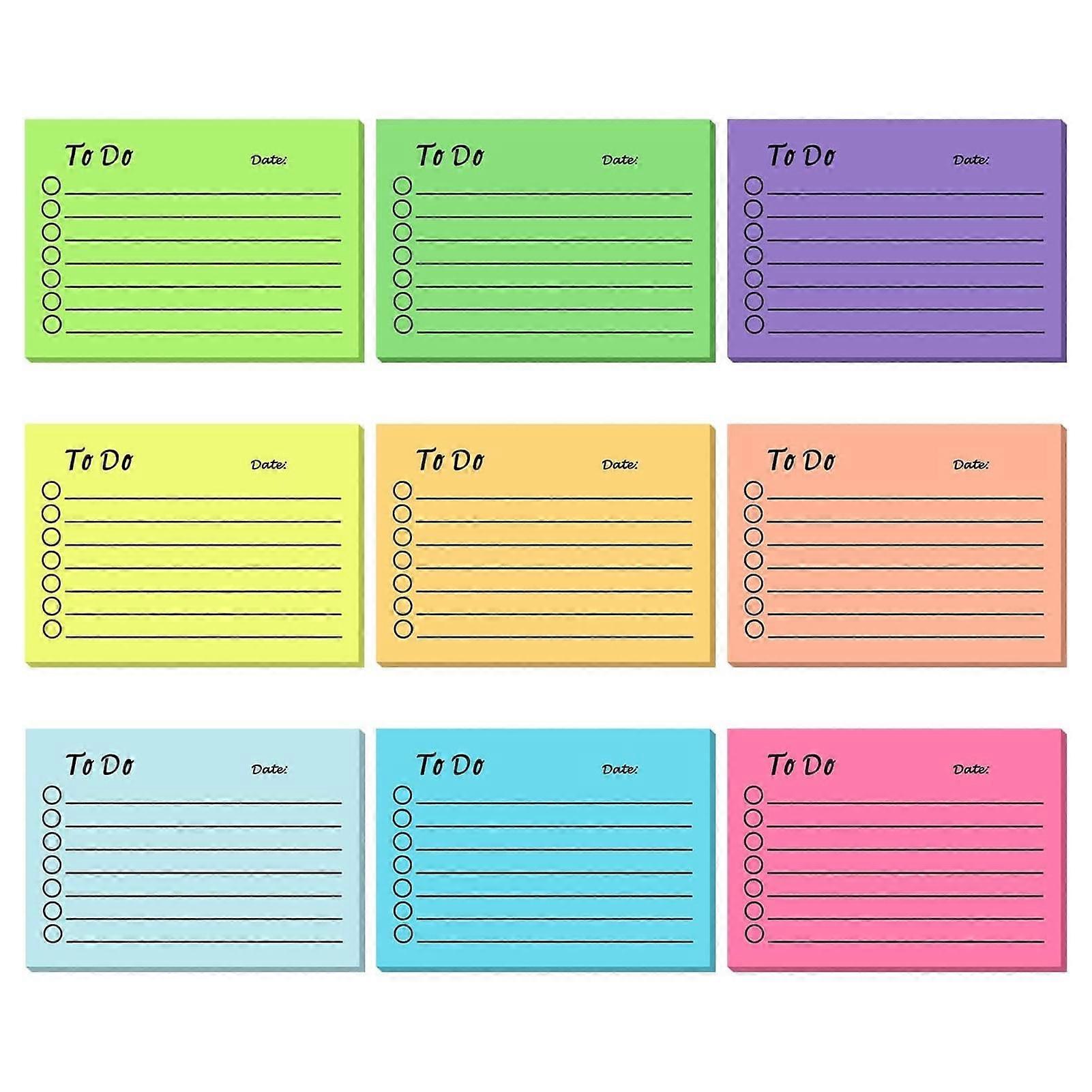 Sticky Notes, To Do Lists Pad, Office Accessories, Notepads Lined Notes
