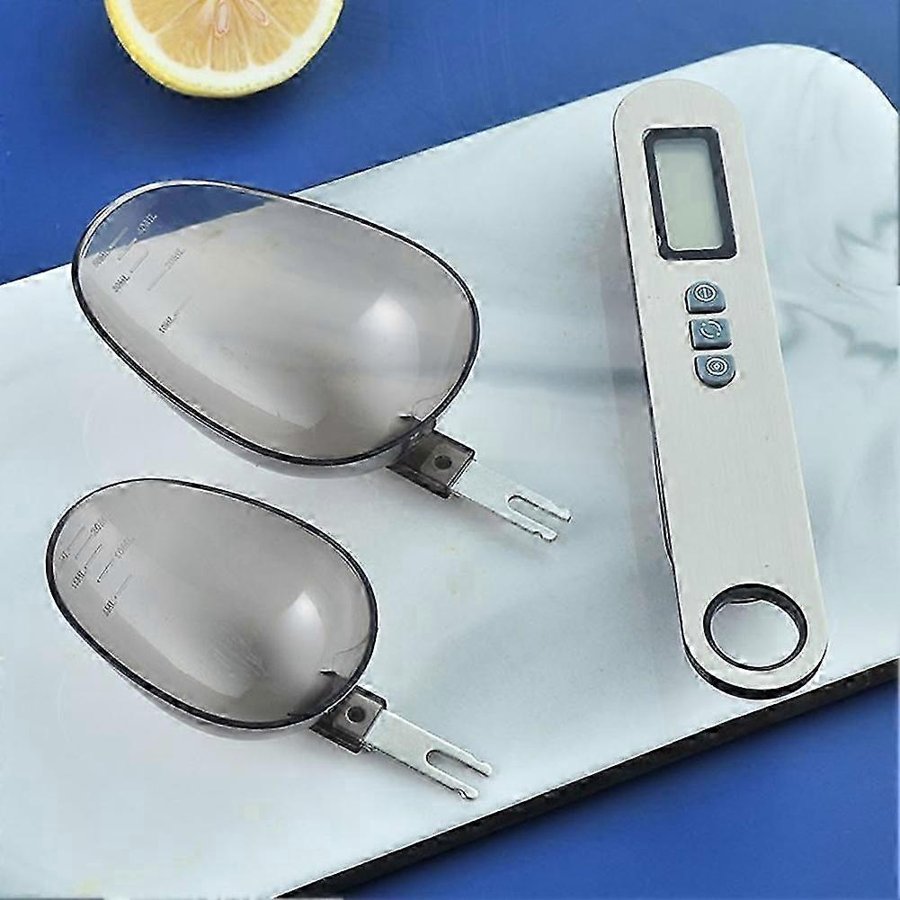2025 Latest Model 25 cm LCD digital kitchen scale with two-spoon head measuring
