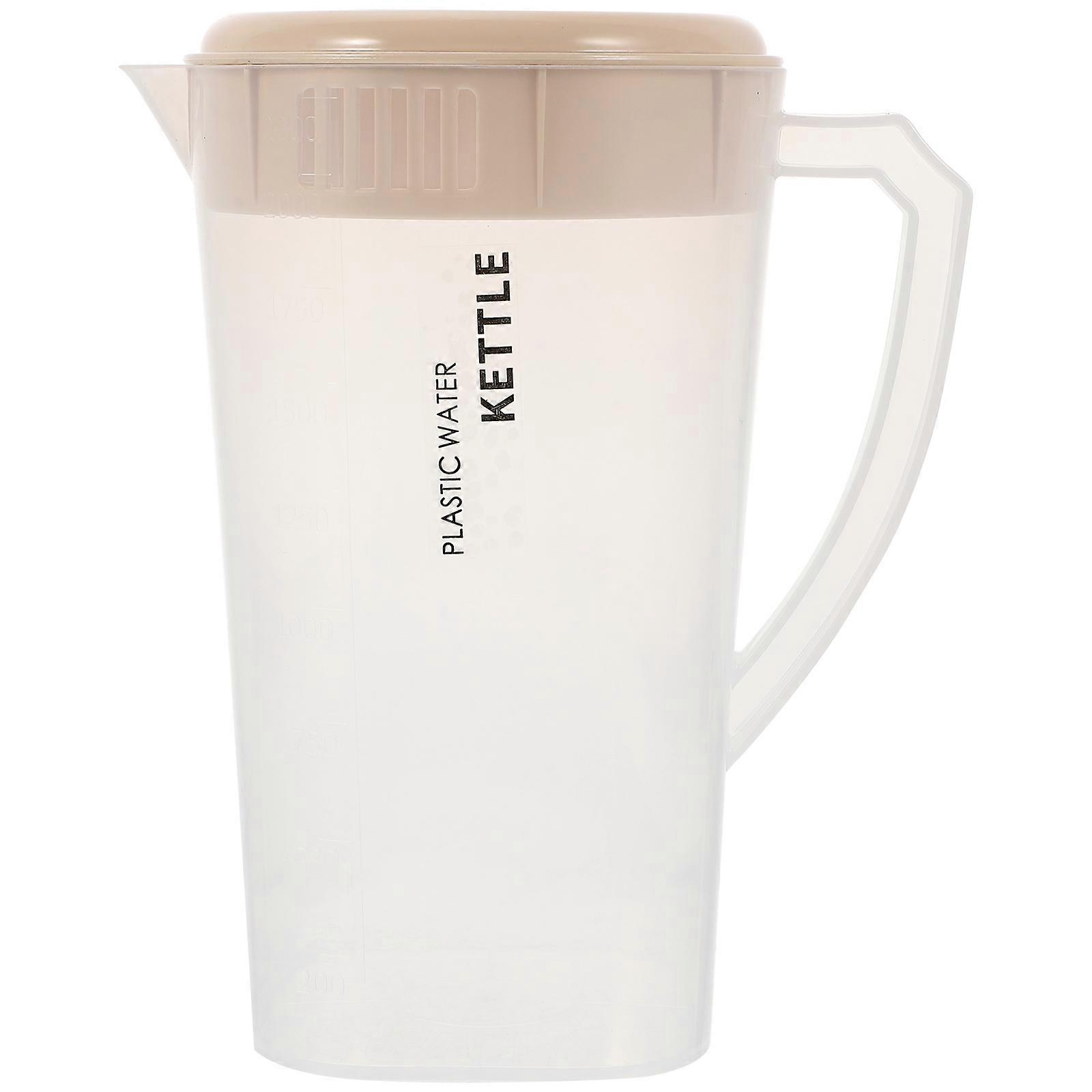 Tea Pitcher With Lid Water Pitcher Iced Tea Pitcher Clear Beverage Pitcher for Family Users PP Material Storage 1Set