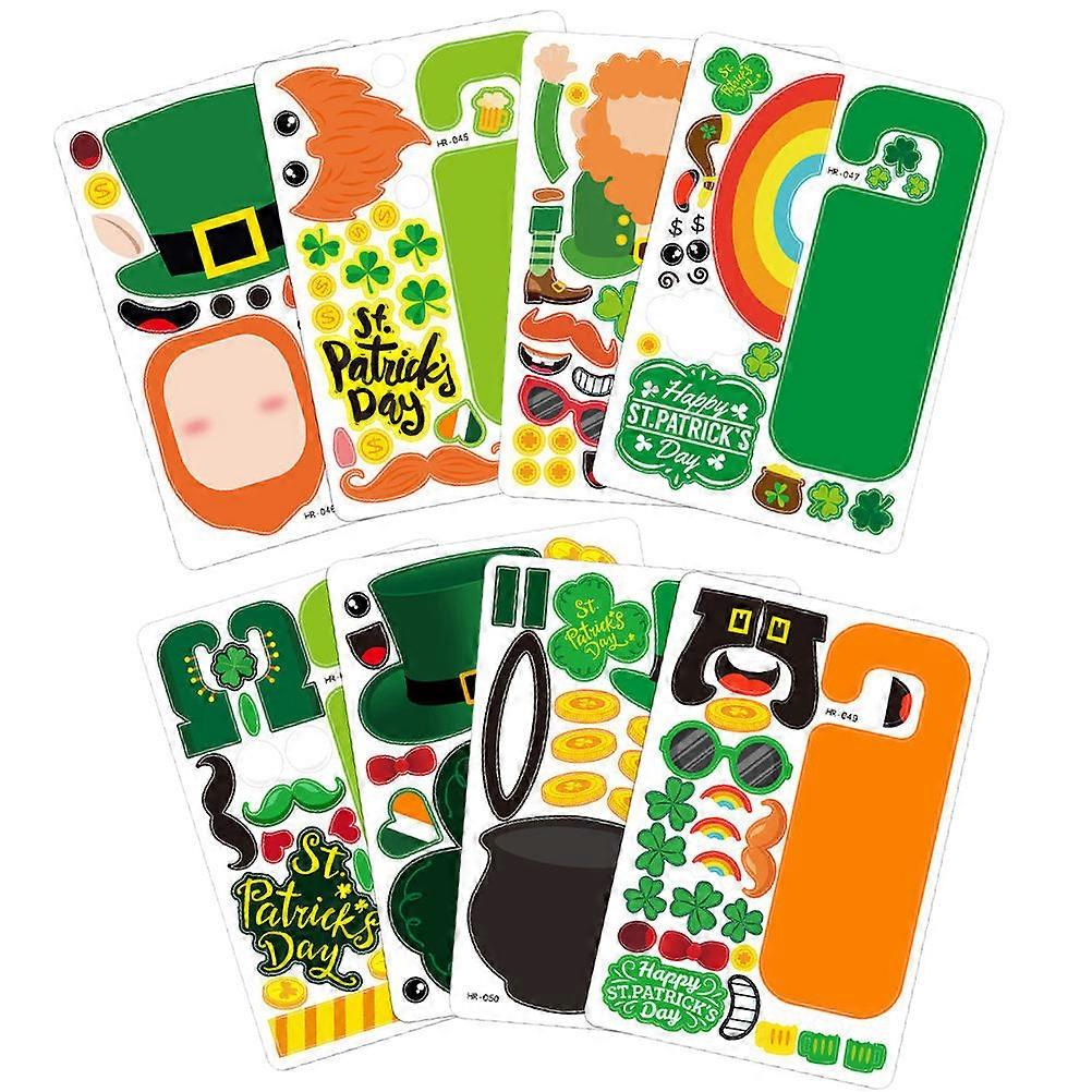 Decorative Door Pendants Diy Door Handle Ornaments Doorknob Hanging 3D Decors St Patricks Day Party 25x17cm 4Pcs