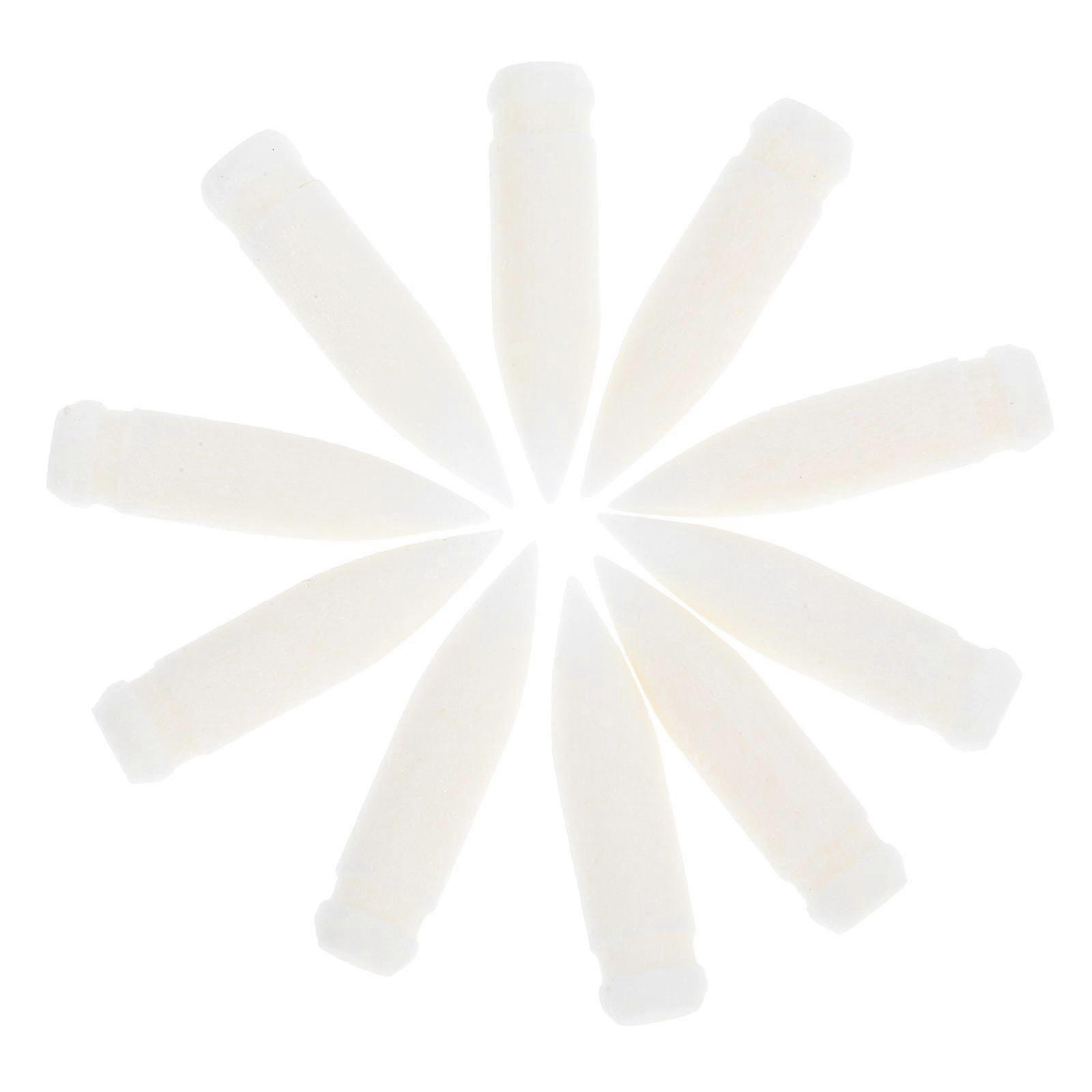 10pcs Acrylic Paint Marker Nibs Fine Tip Replacement Points Refillable Brush Pens Nibs Art Supplies For Sketch Drawing Oil Markers White