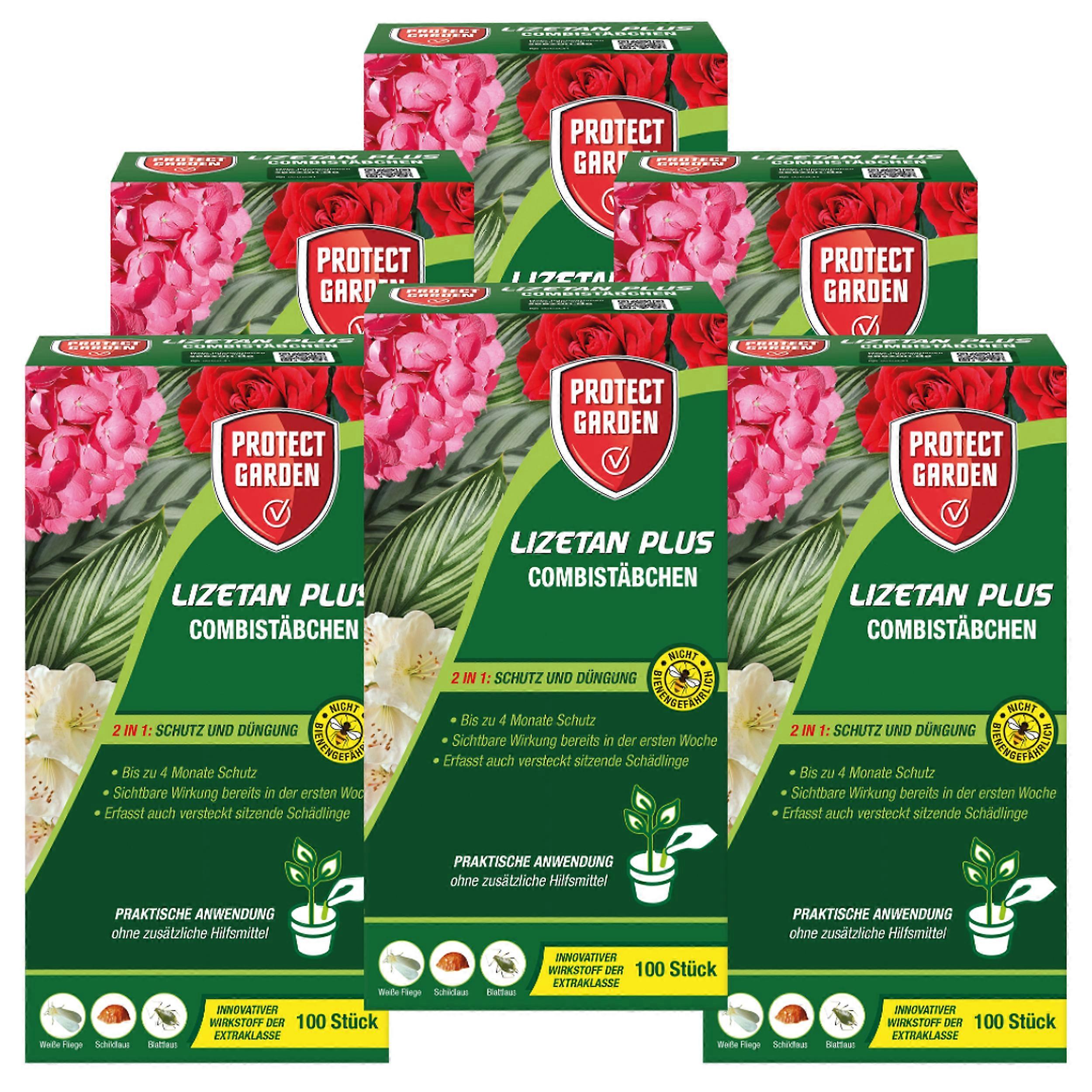 6 x PROTECT GARDEN® Lizetan® Plus combi sticks, 100 pieces