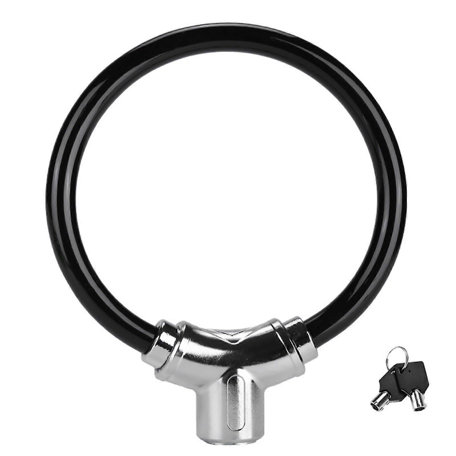 Durable bicycle lock, rustresistant, multifunctional key lock for mountain bike in black