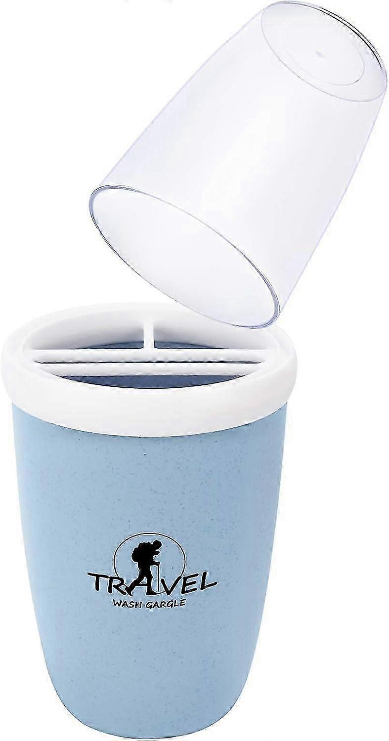 Portable Toothbrush Case & Holder with Lid - Travel Toothbrush Cup & Boot Brush Holder for Convenient On-the-Go Storage