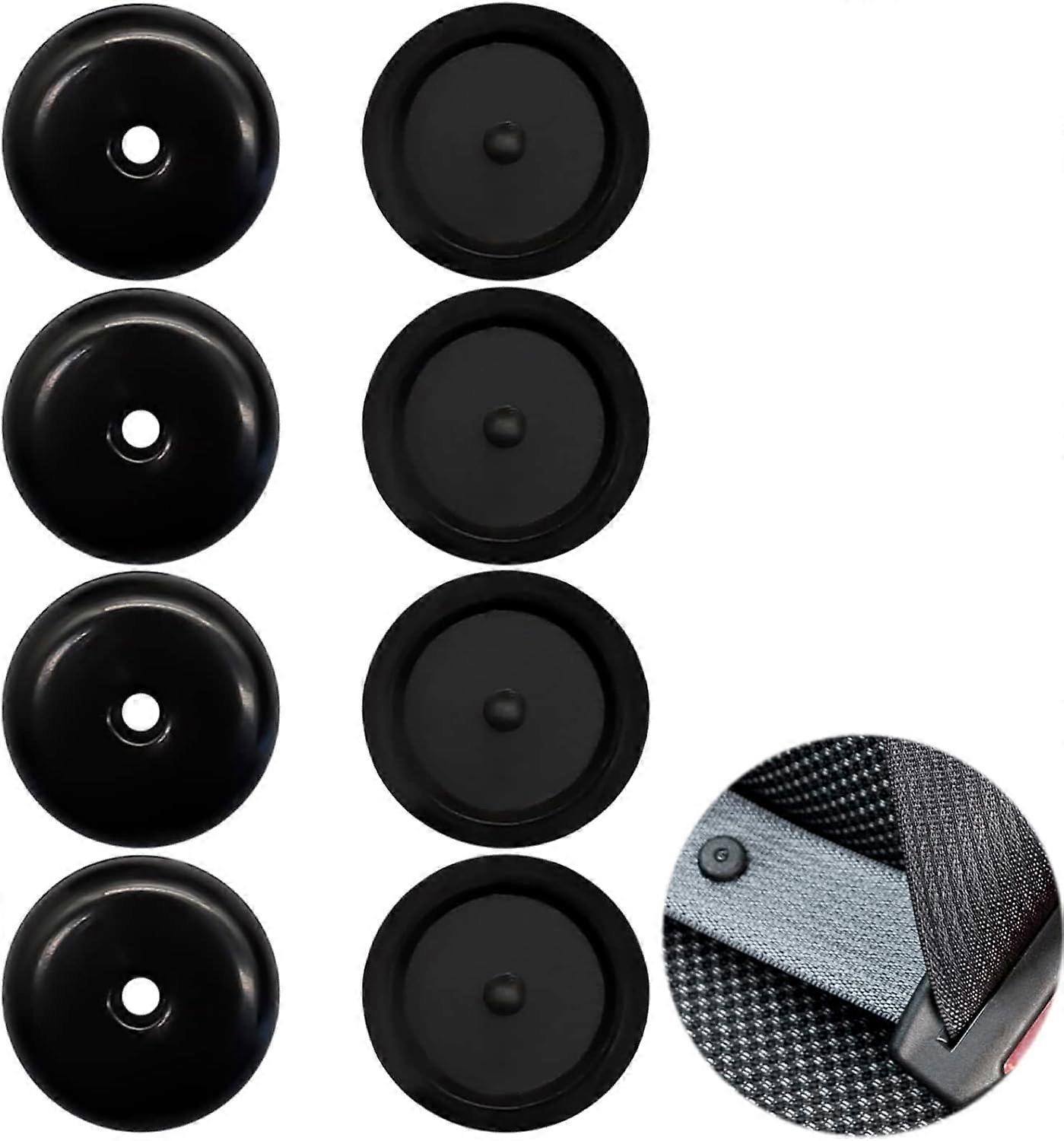Seat Belt Button Stop 4 Pack Universal Fit Seat Belt Stopper Kit Prevent Seat Belt Buckle from Sliding Down Snap-On Syste