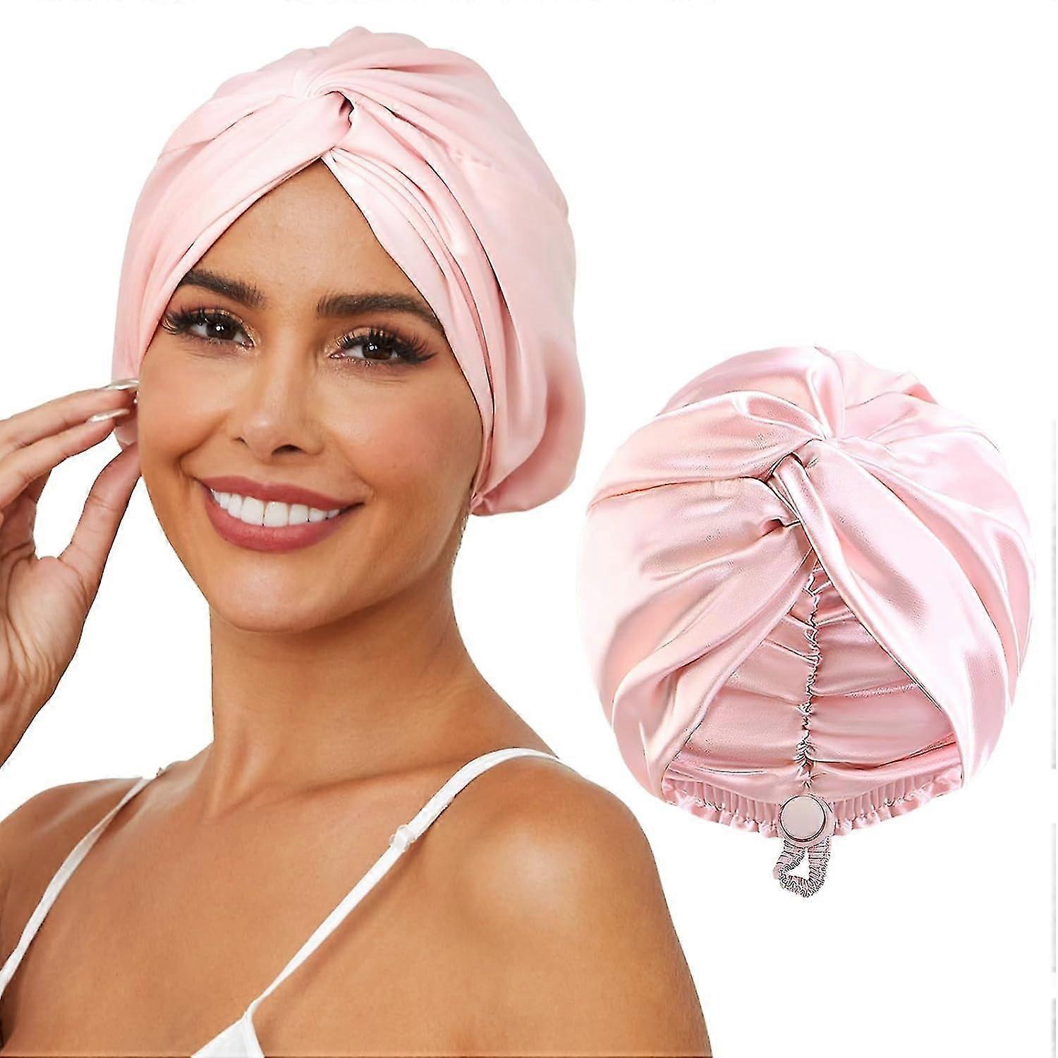 Adjustable Silk Satin Hair Bonnet For Sleeping