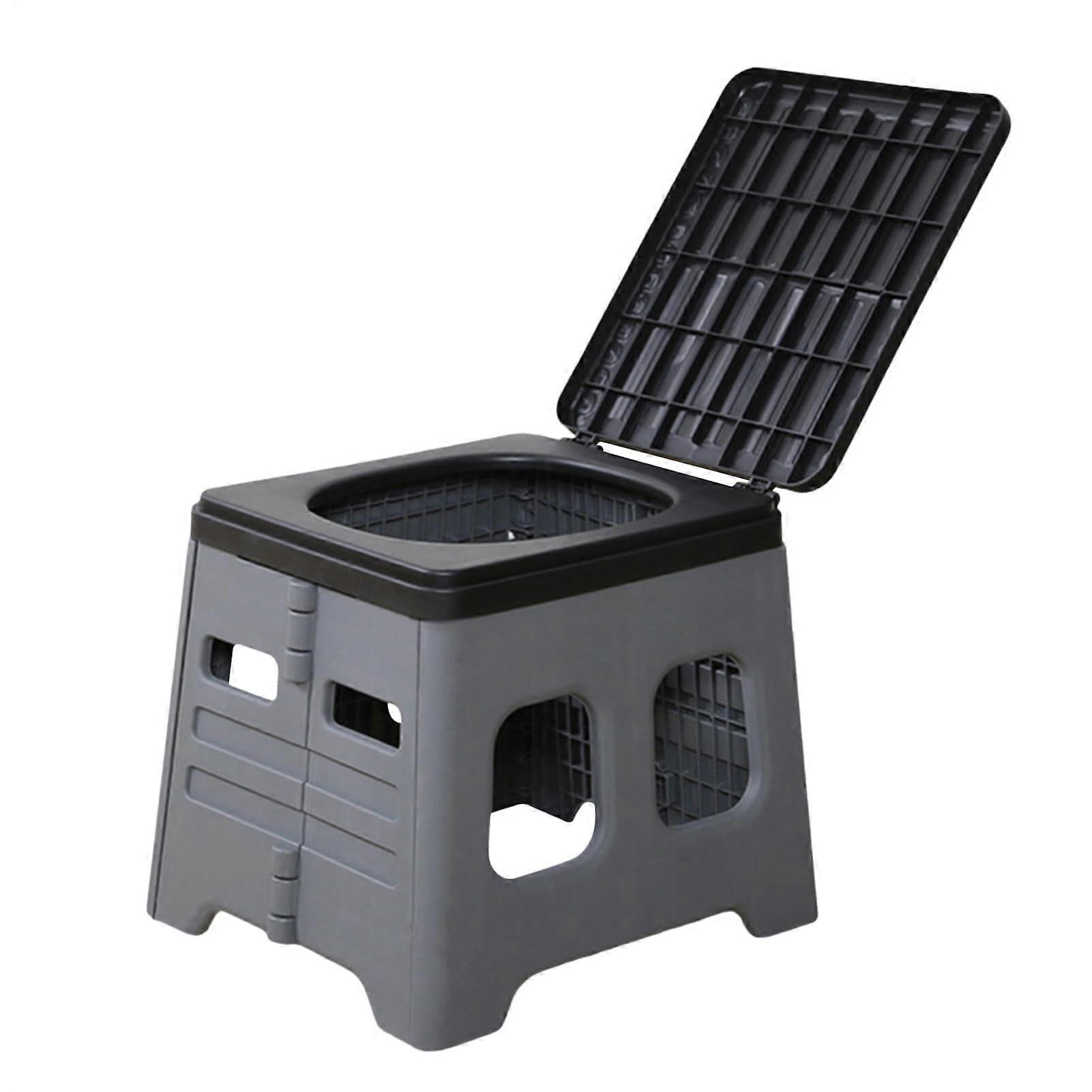 Lightweight Portable Toilet: Improved Foldable Toilet Seat, PP Foldable Auto Toilet For Camping, Travel And Emergencies