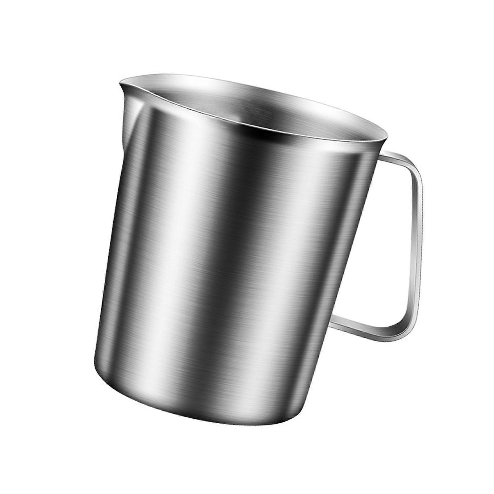 304 Stainless Steel Measuring Container with Handle Clear Scale Markings Scale Cup For Drink Mixing And Cooking Multicolor