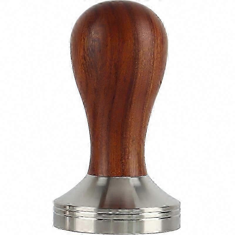 58mm Espresso Coffee Tamper με βάση από ανοξείδωτο ατσάλι &; ξύλινη λαβή - Coffee Grind Press Tool