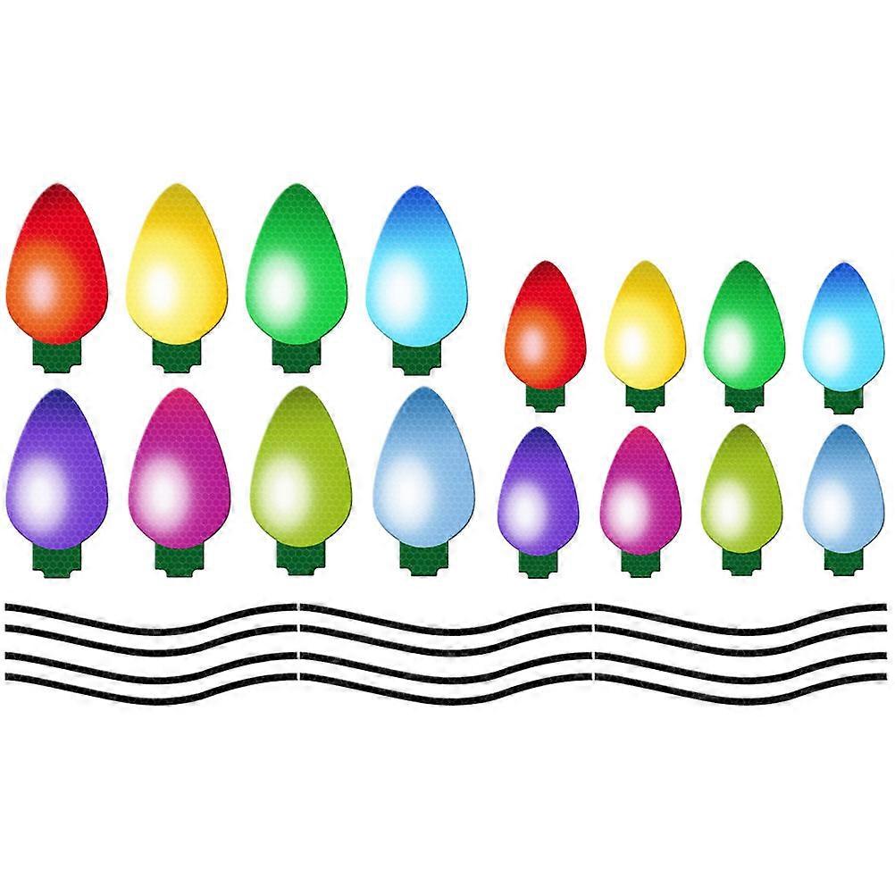 Reflective Christmas Light Magnets for Cars Assorted Color PVC Perfect for Door Use and Metal Surfaces 1 Pack