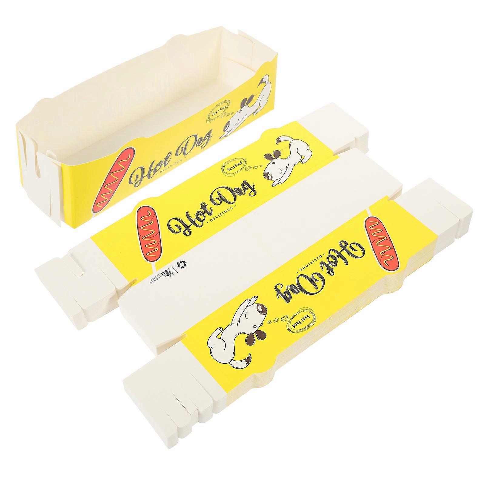 50pcs Yellow Paper for Snacks Waterproof Reusable