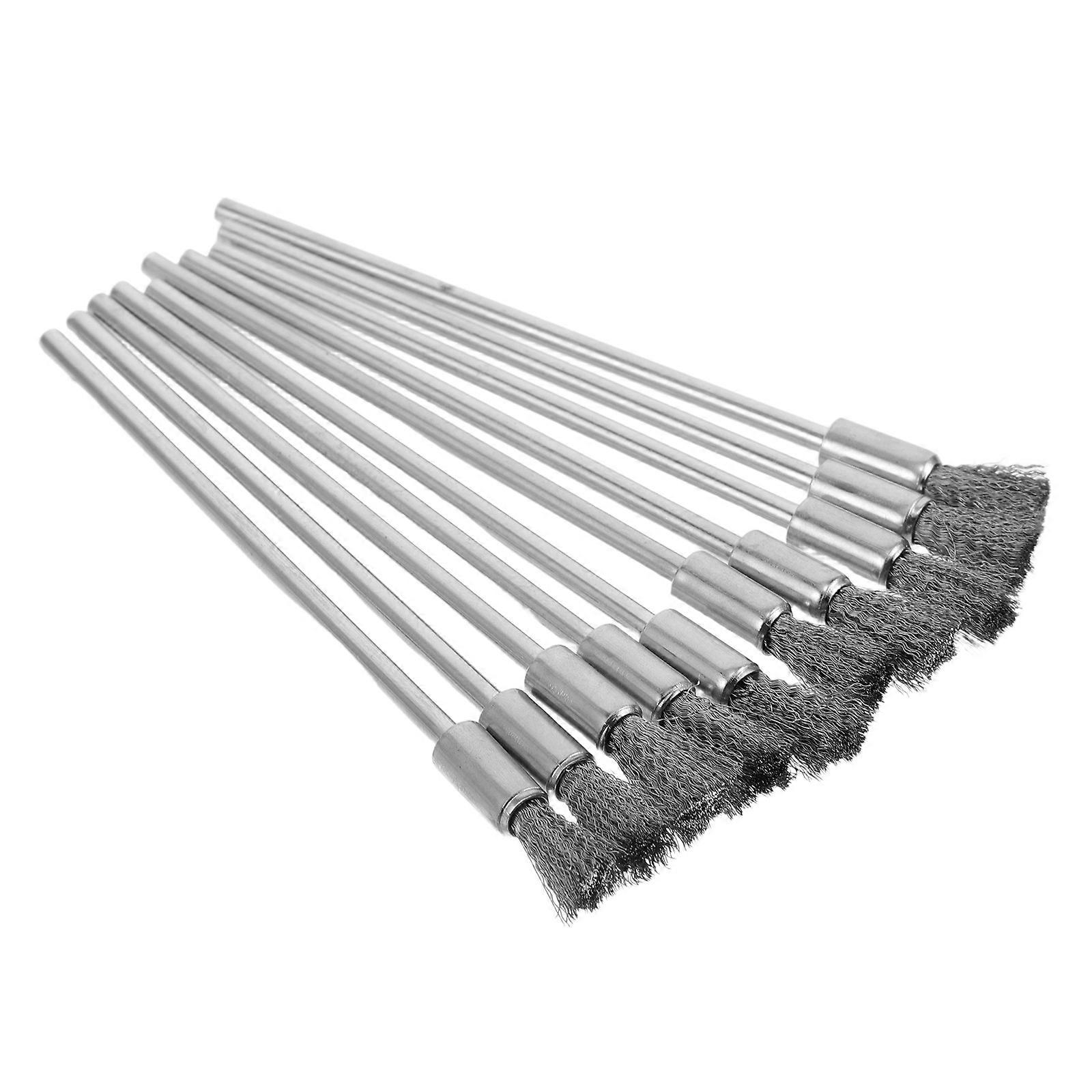 Long Handle Wire Brush for Professional Users in Industrial Tasks 10Pcs