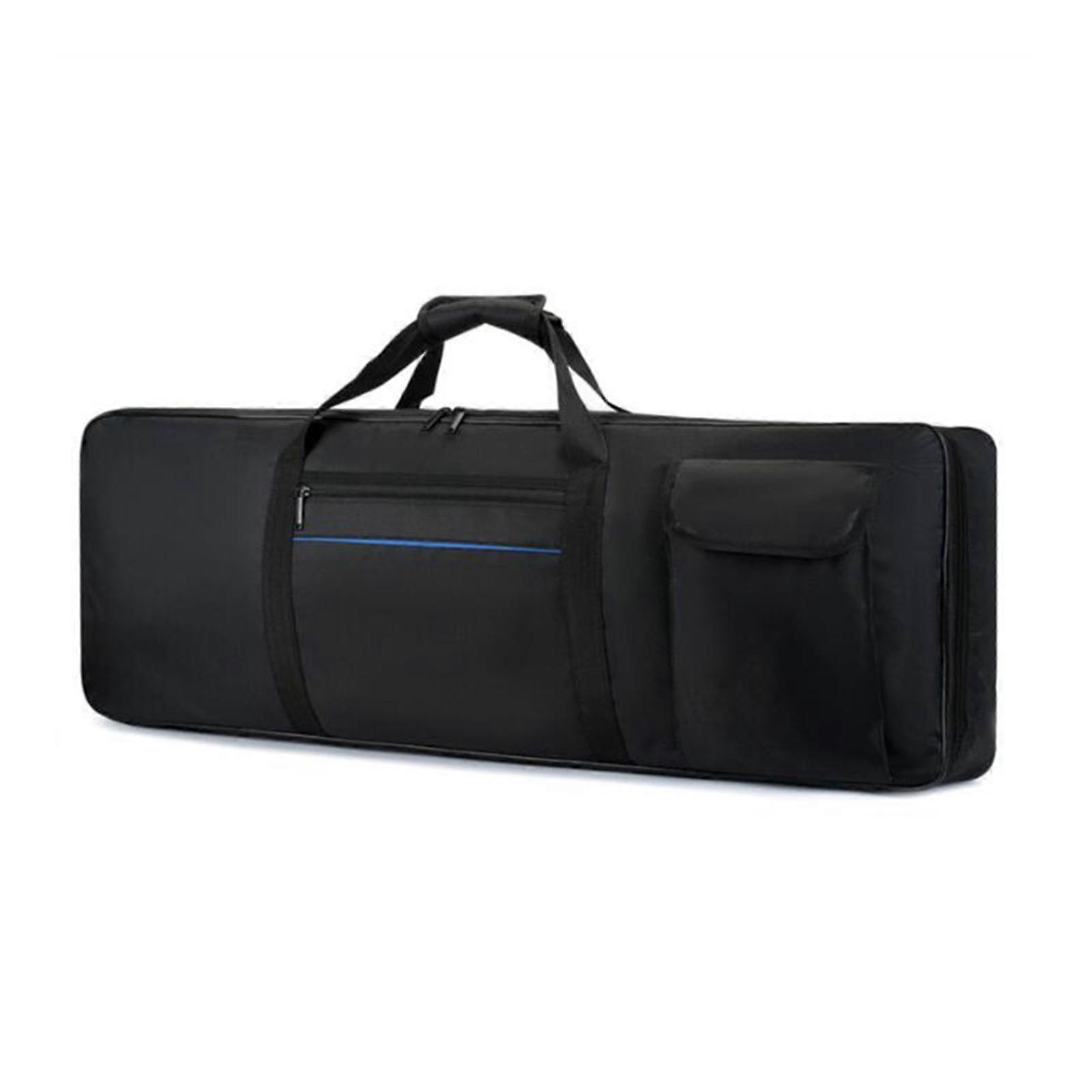 61 Keys Keyboard Bag Storage Pockets Waterproof with Handle Piano Keyboard Case