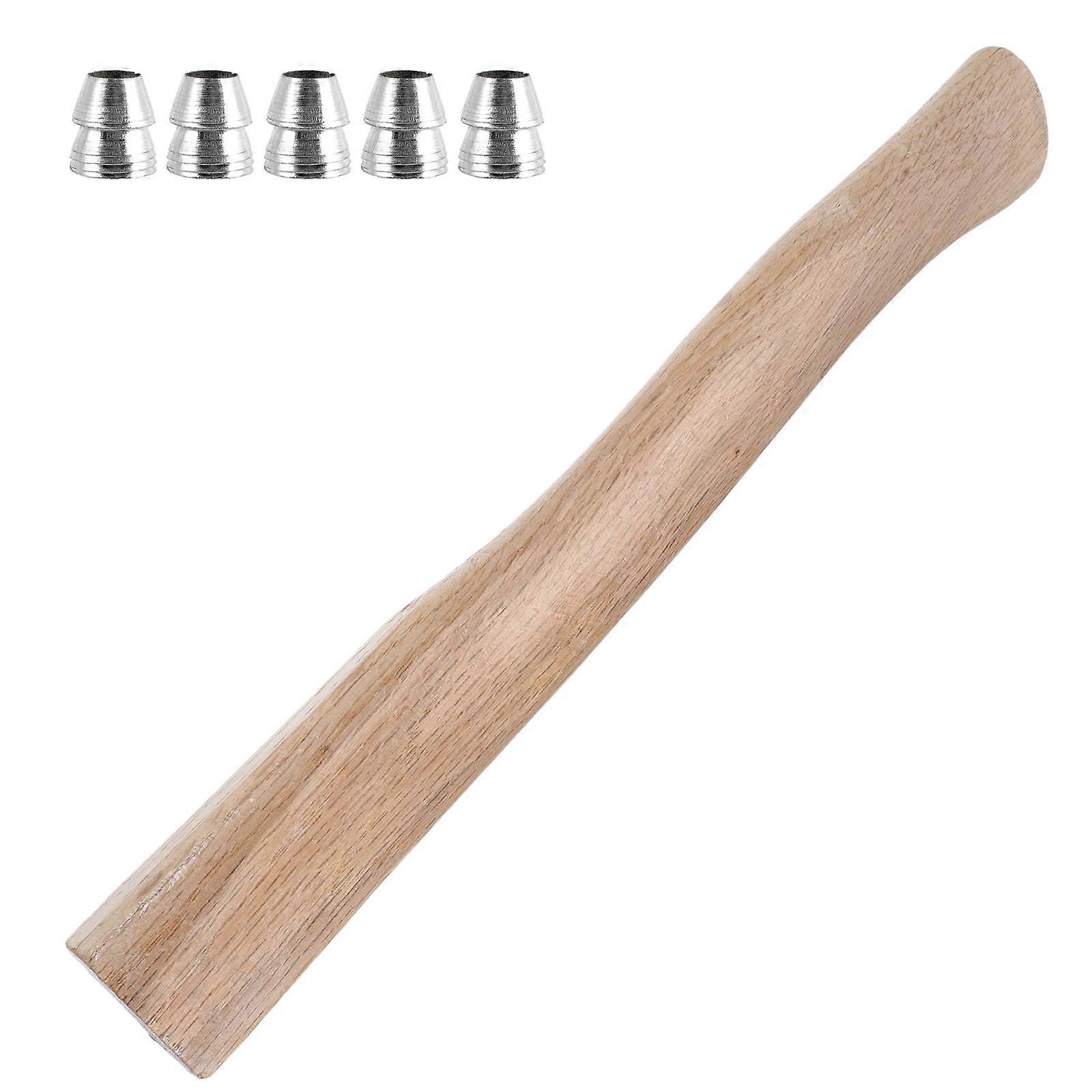 Replacement Hatchet Handle Woodworking Tool With Wedges Ergonomic Wood Handle 40x4.5cm Woodworking Tools 1Set