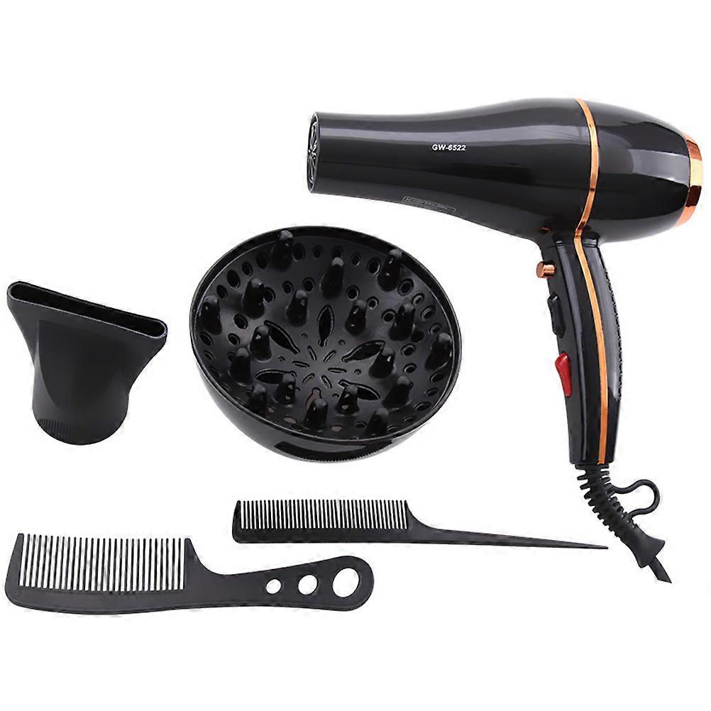 Adjustable Gears ABS Hair Dryer with Diffuser and Concentrator for Home Use 1Set